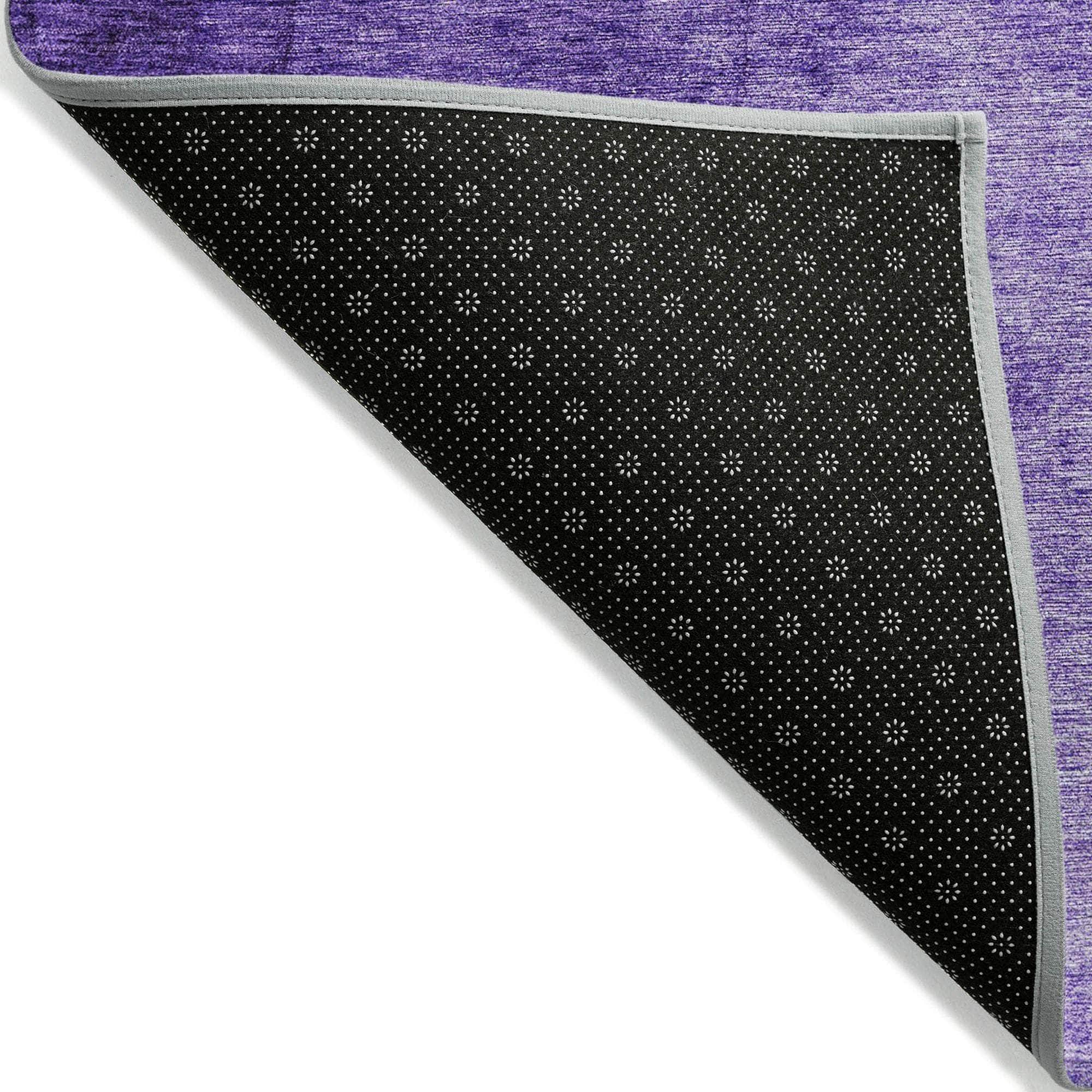 Machine Made ACN625 Purple Rugs