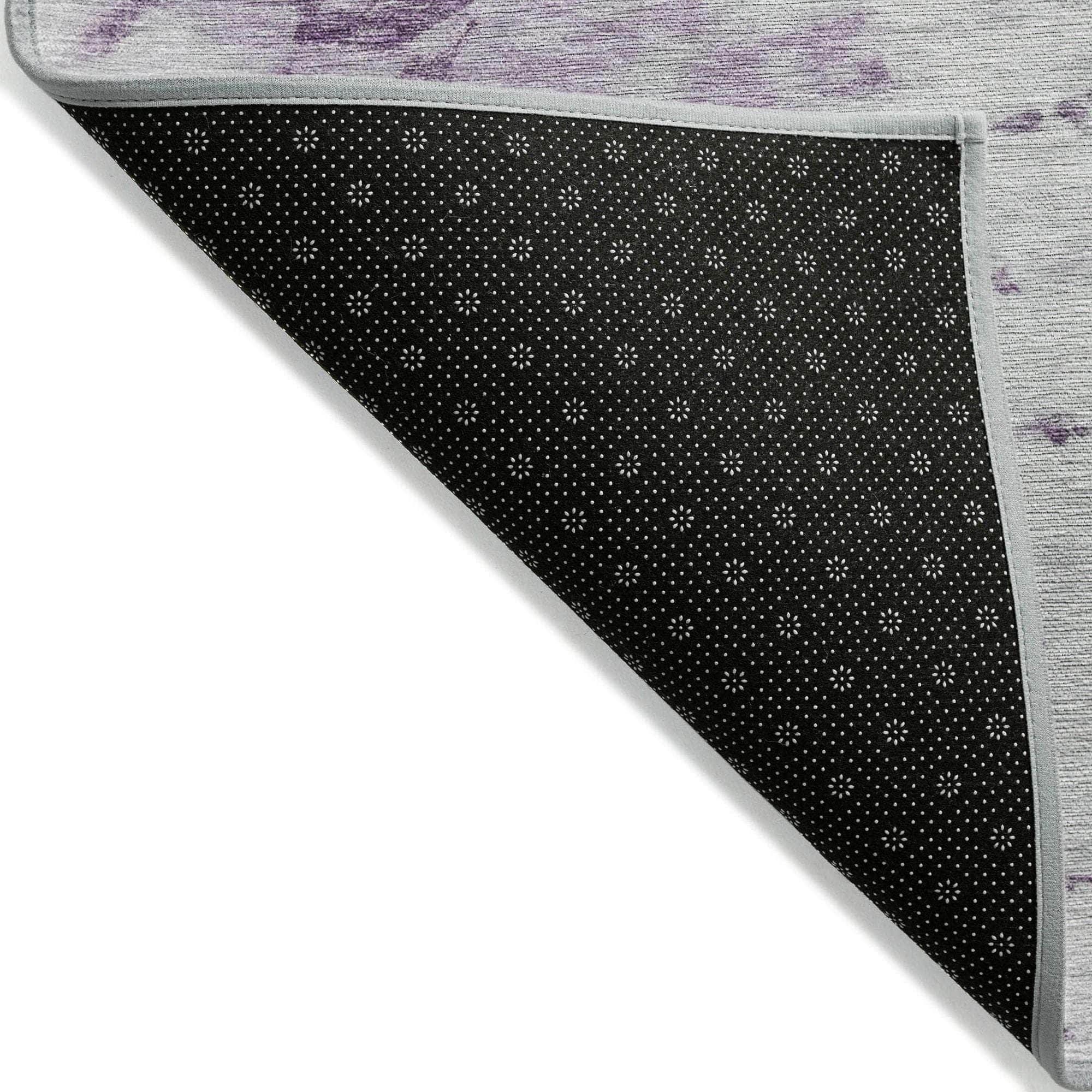 Machine Made ACN614 Purple Rugs