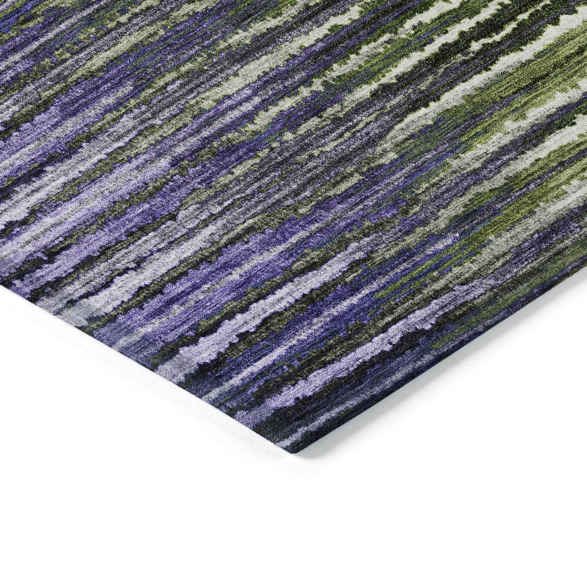 Machine Made ACN604 Purple Rugs