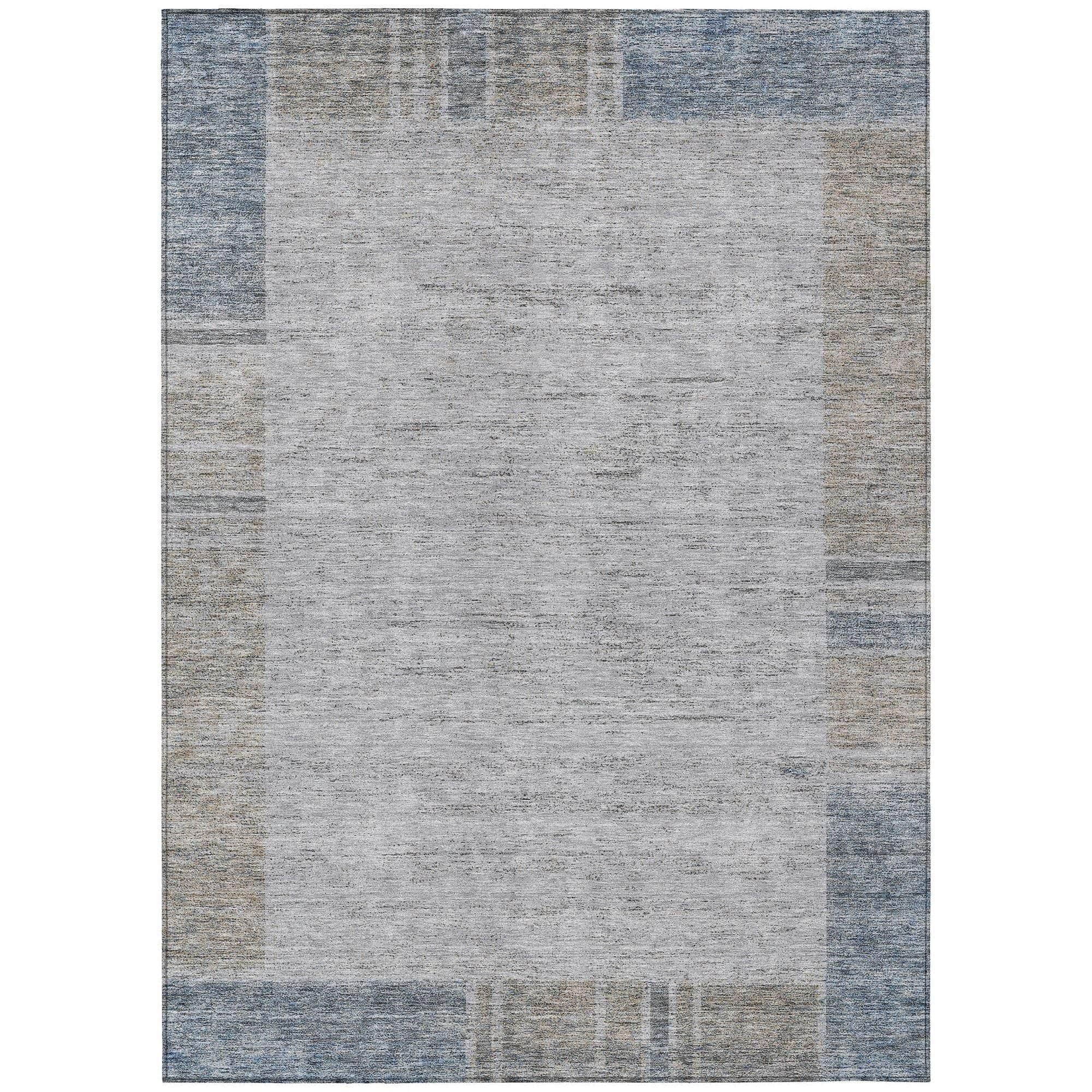 Machine Made ACN695 Taupe Brown Rugs