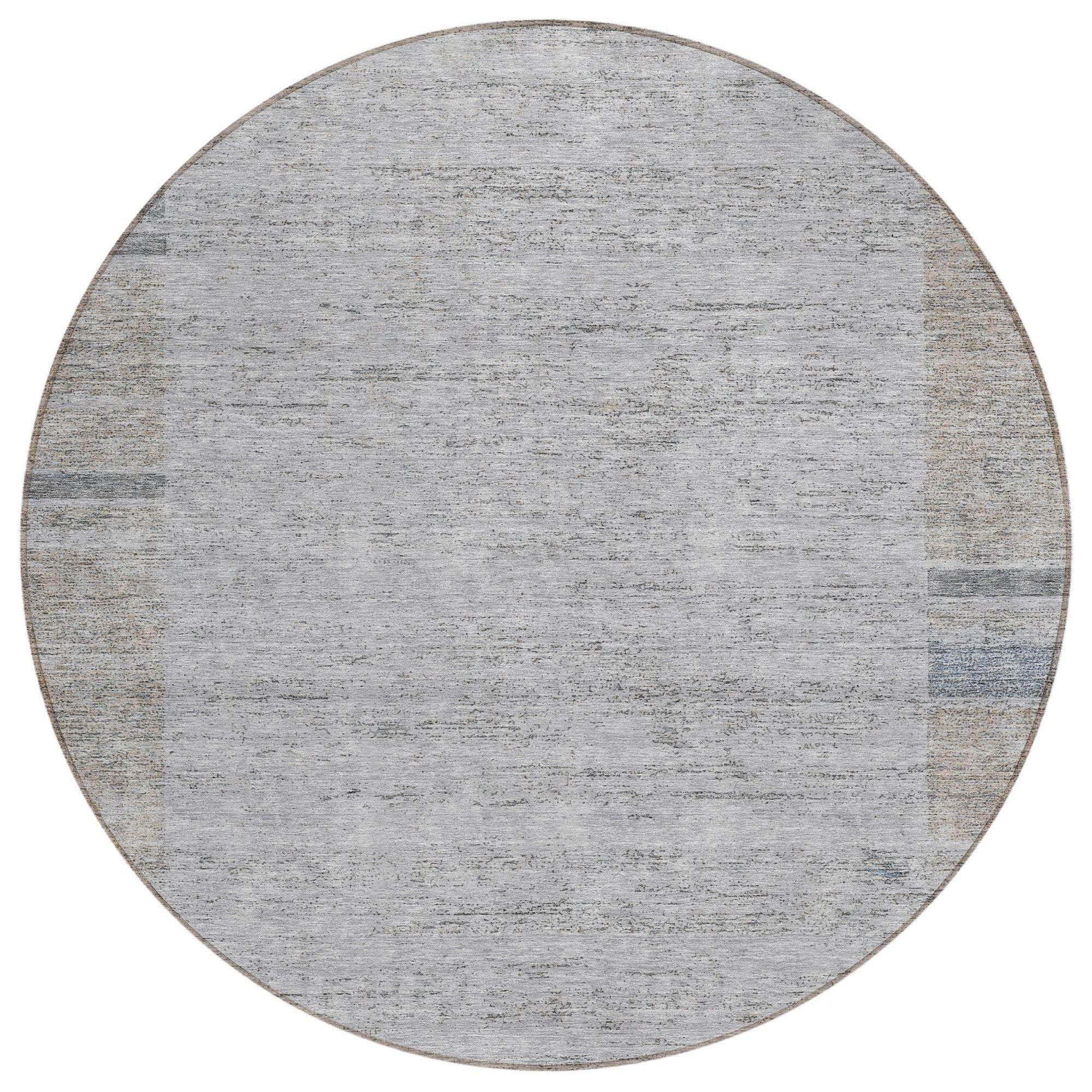 Machine Made ACN695 Taupe Brown Rugs