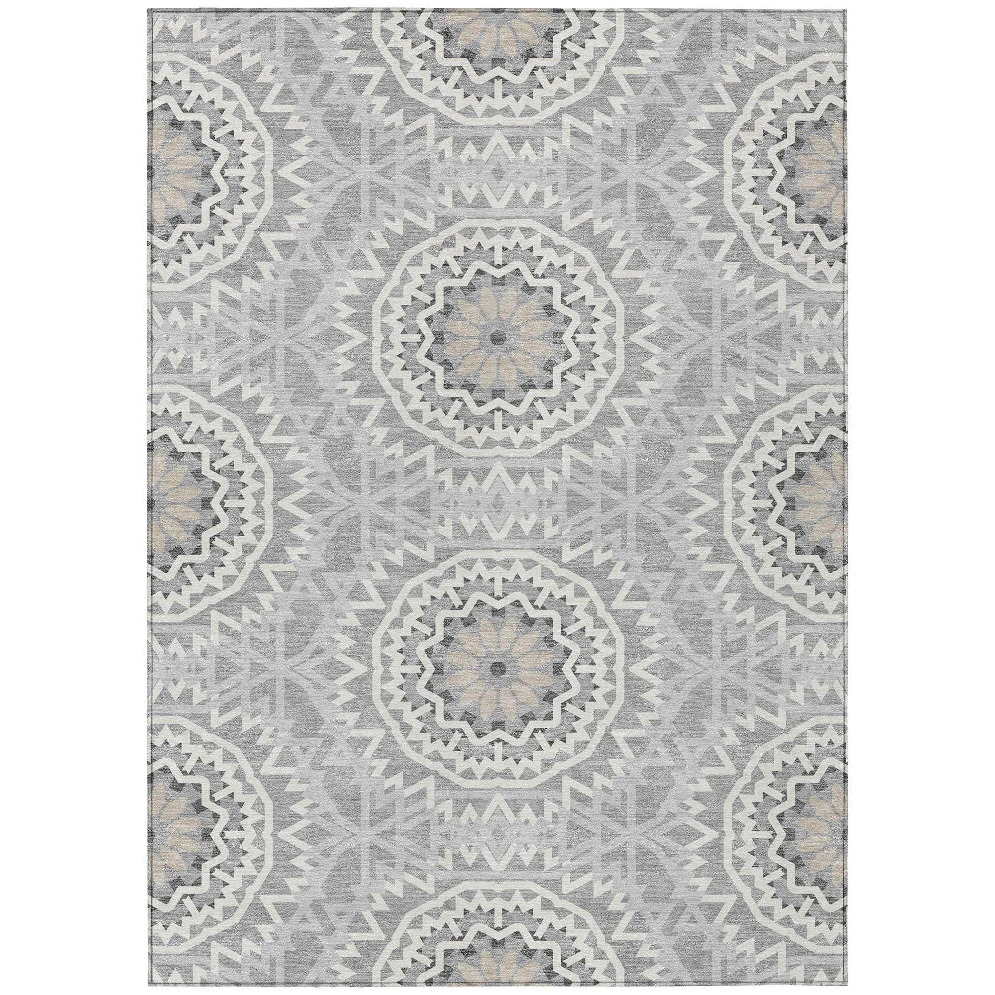 Machine Made ACN619 Gray Rugs