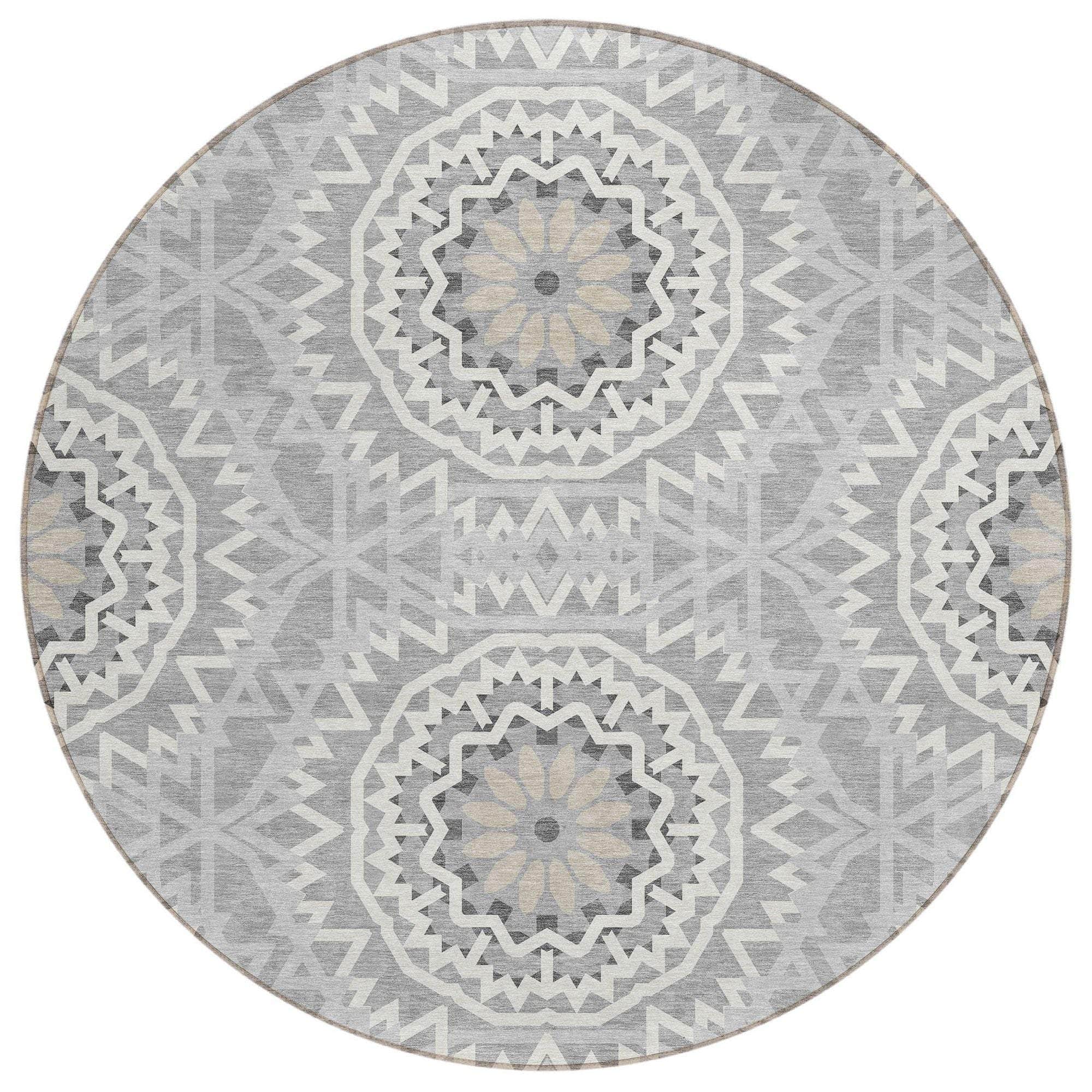 Machine Made ACN619 Gray Rugs