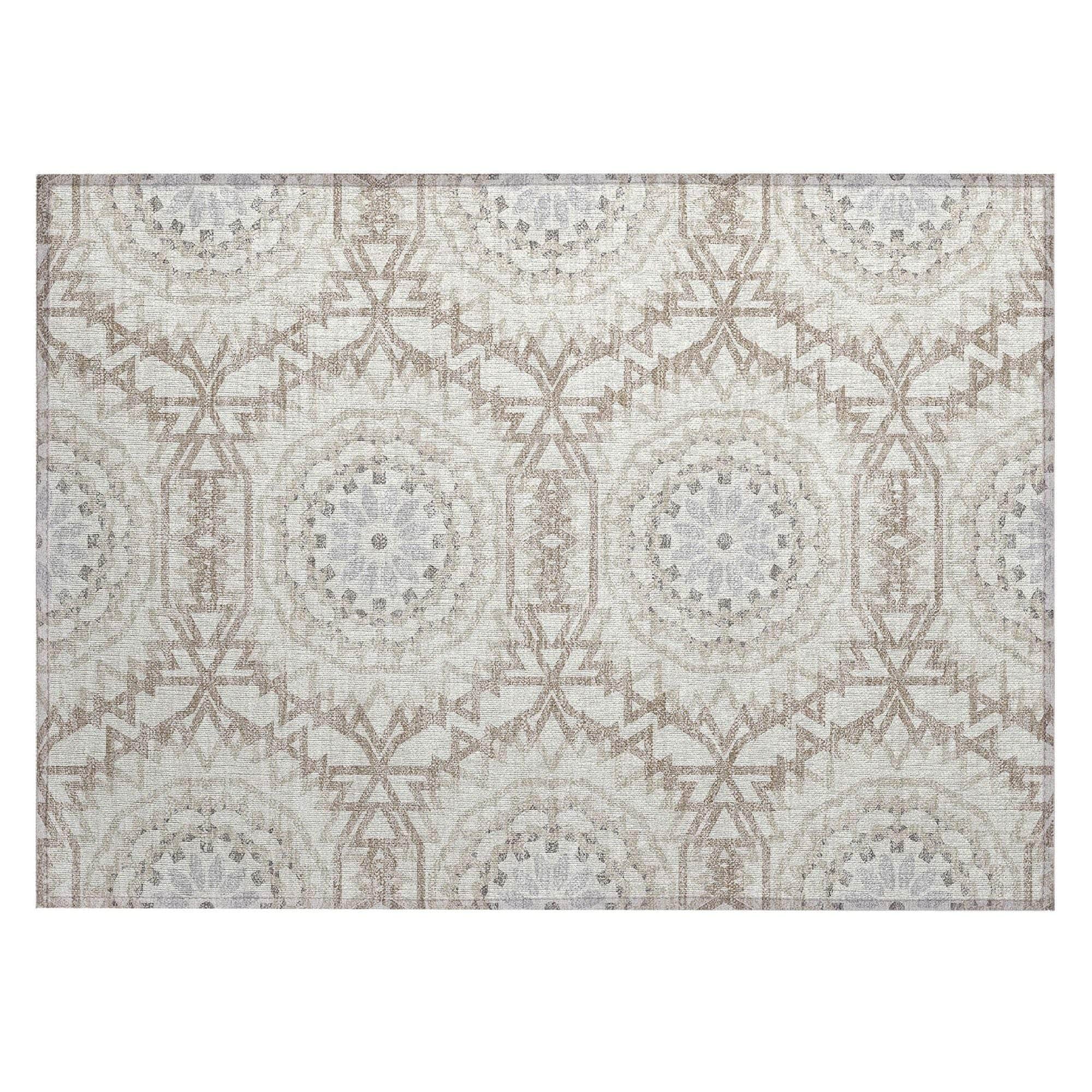 Machine Made ACN619 Ivory Rugs