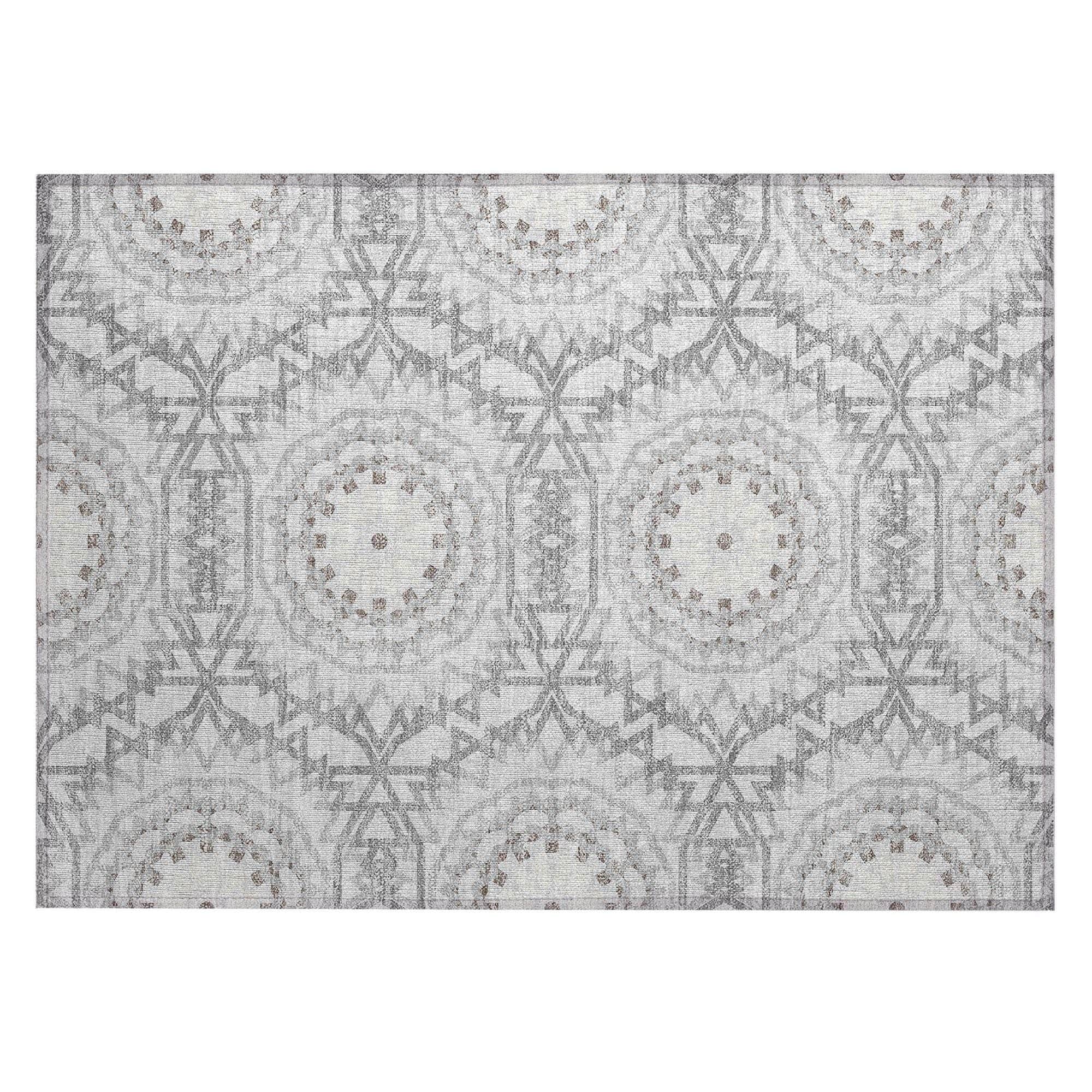 Machine Made ACN619 Silver Gray Rugs