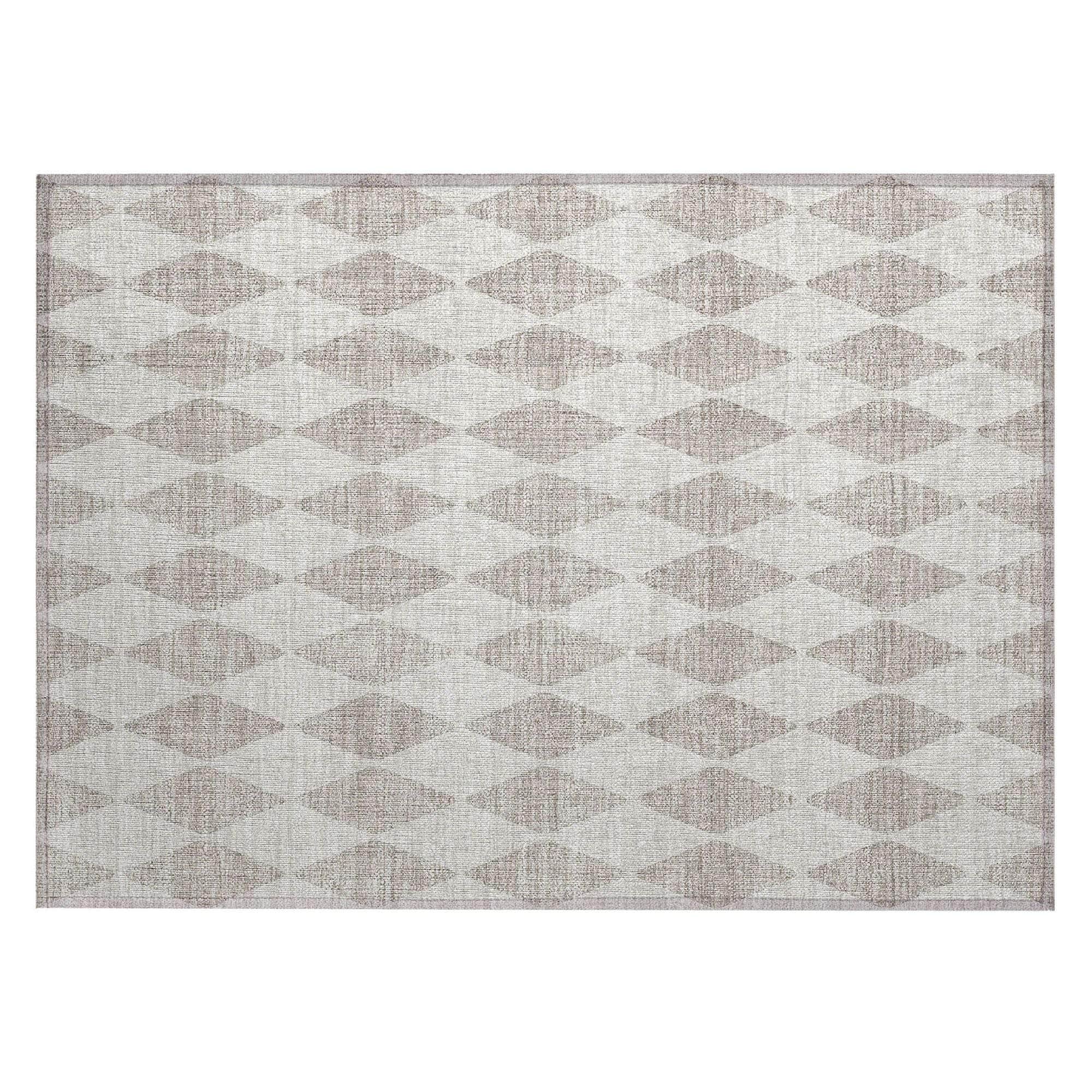 Machine Made ACN578 Beige Brown Rugs