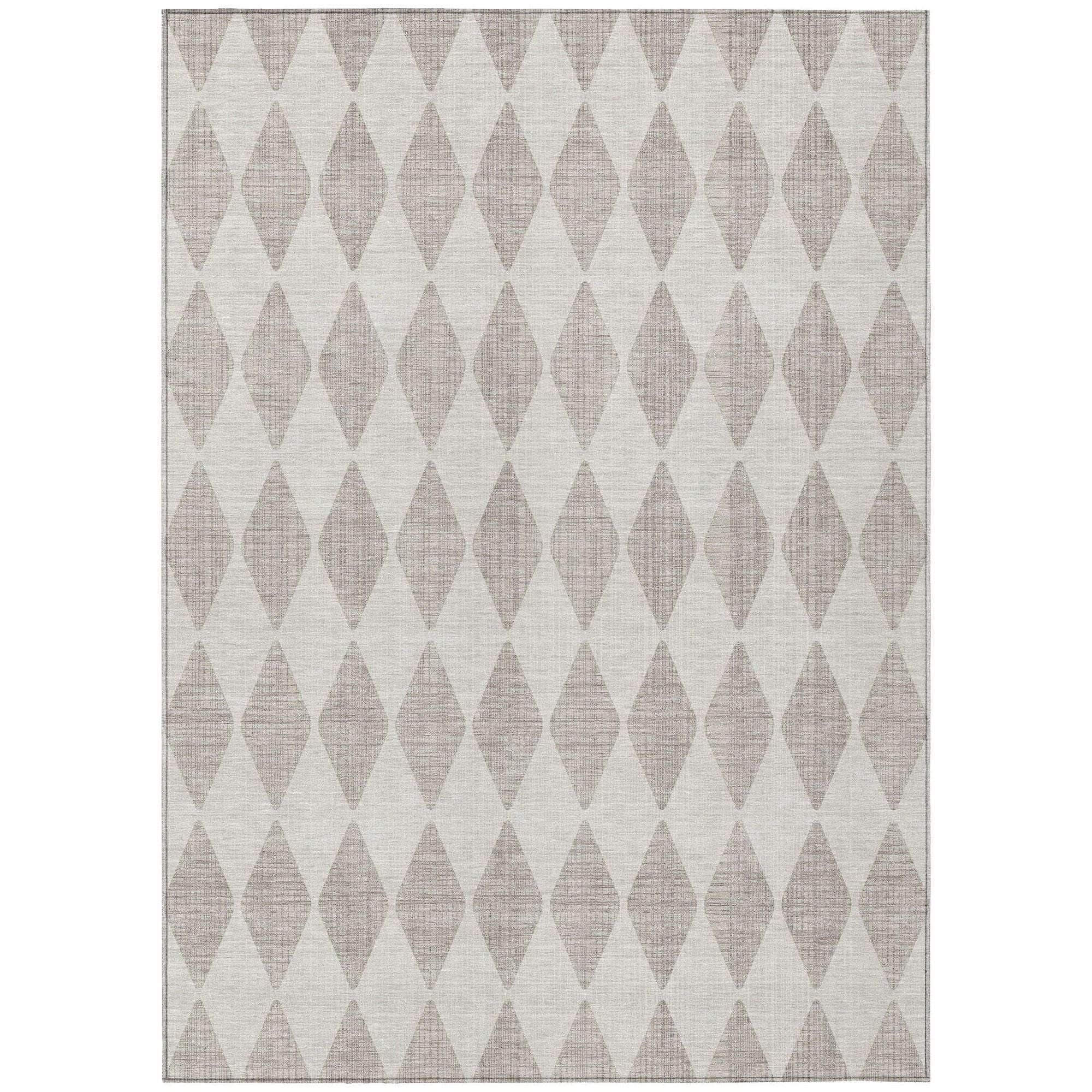 Machine Made ACN578 Beige Brown Rugs