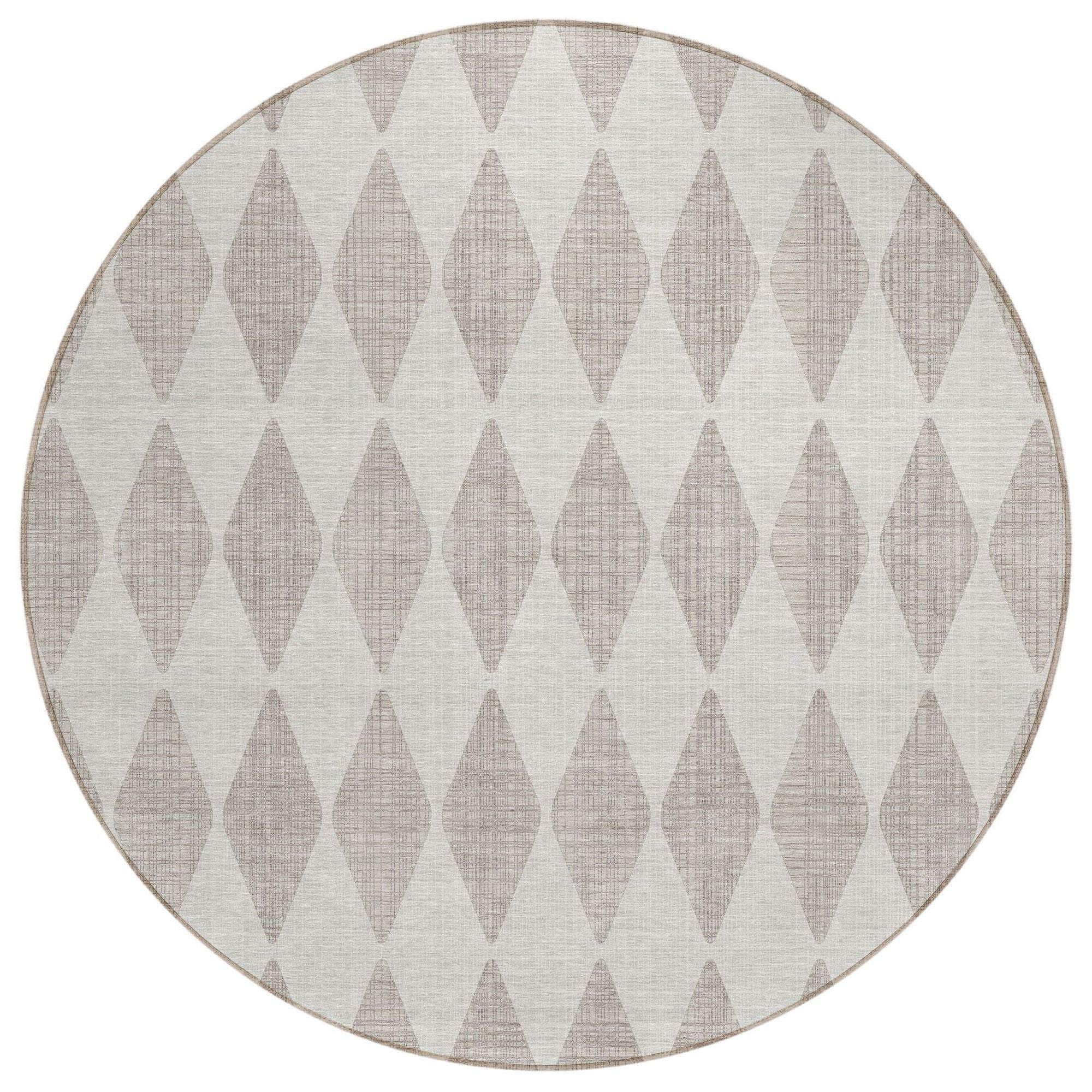 Machine Made ACN578 Beige Brown Rugs