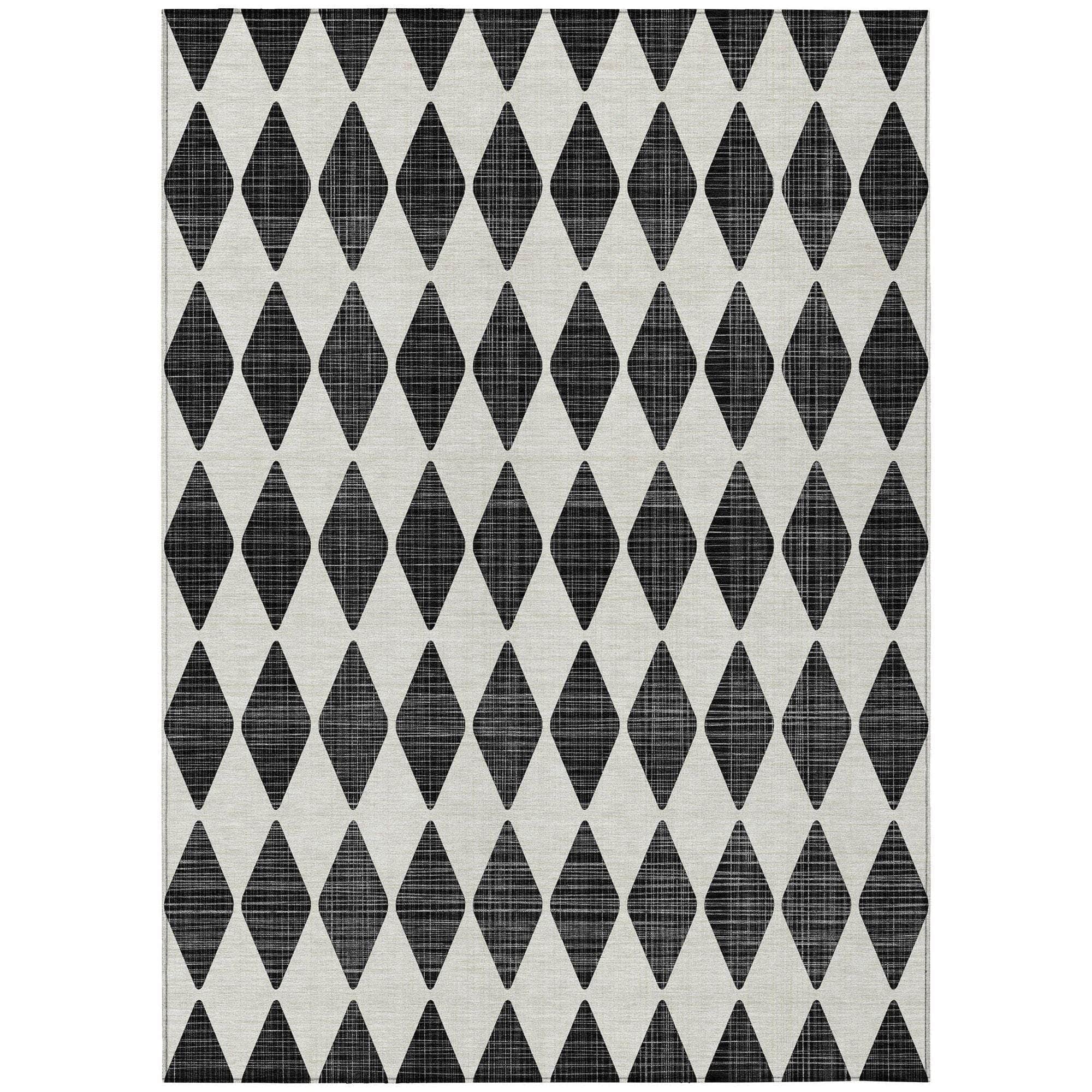 Machine Made ACN578 Black Rugs