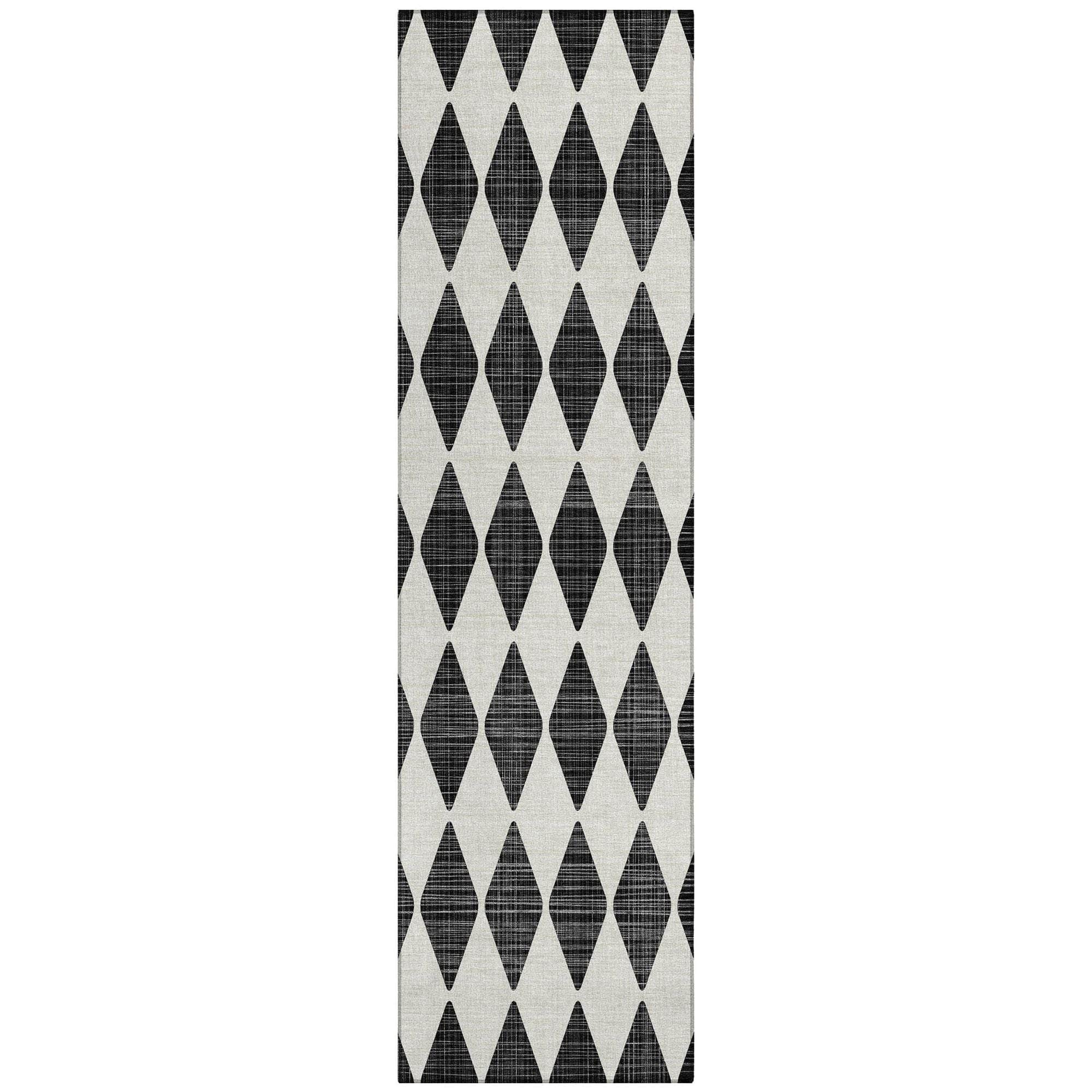 Machine Made ACN578 Black Rugs