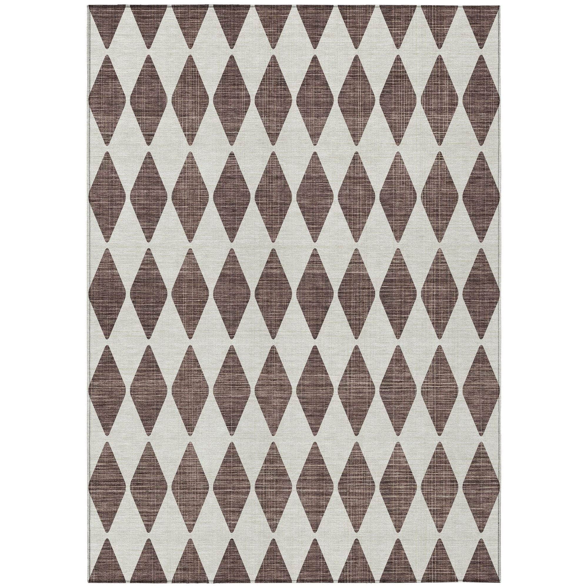 Machine Made ACN578 Brown Rugs