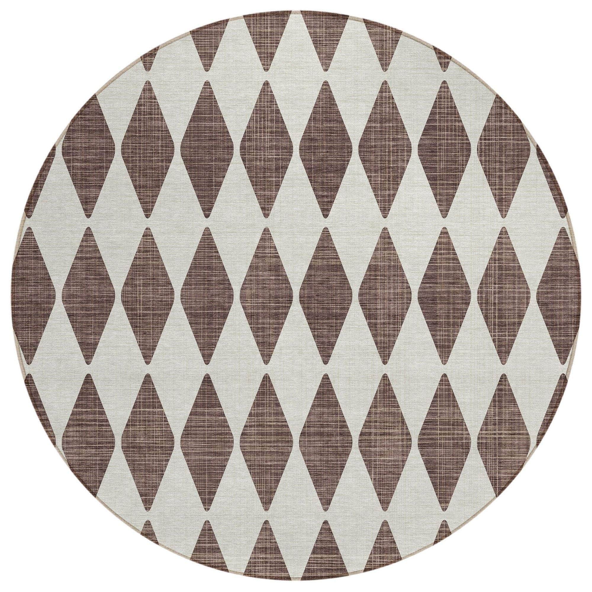 Machine Made ACN578 Brown Rugs