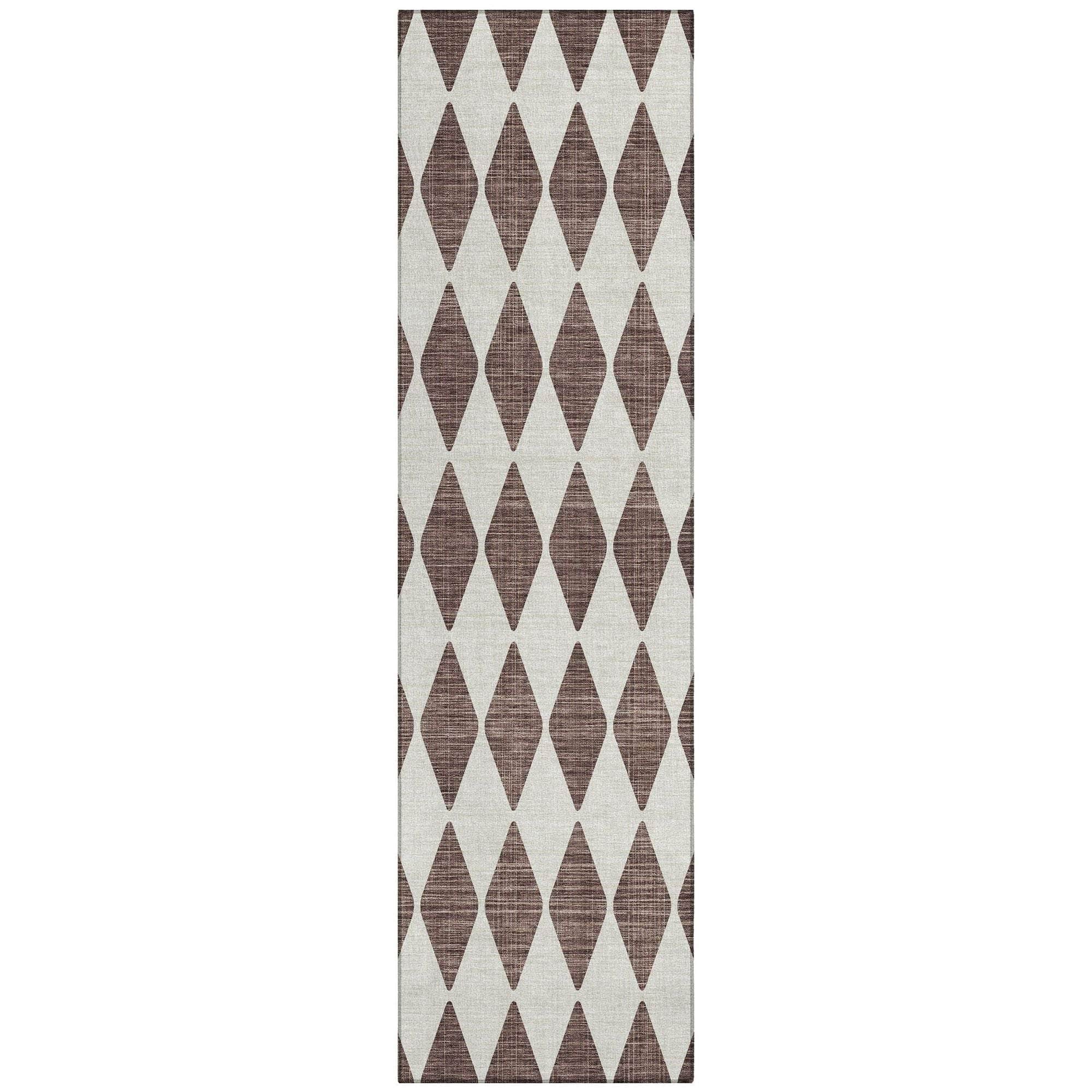 Machine Made ACN578 Brown Rugs