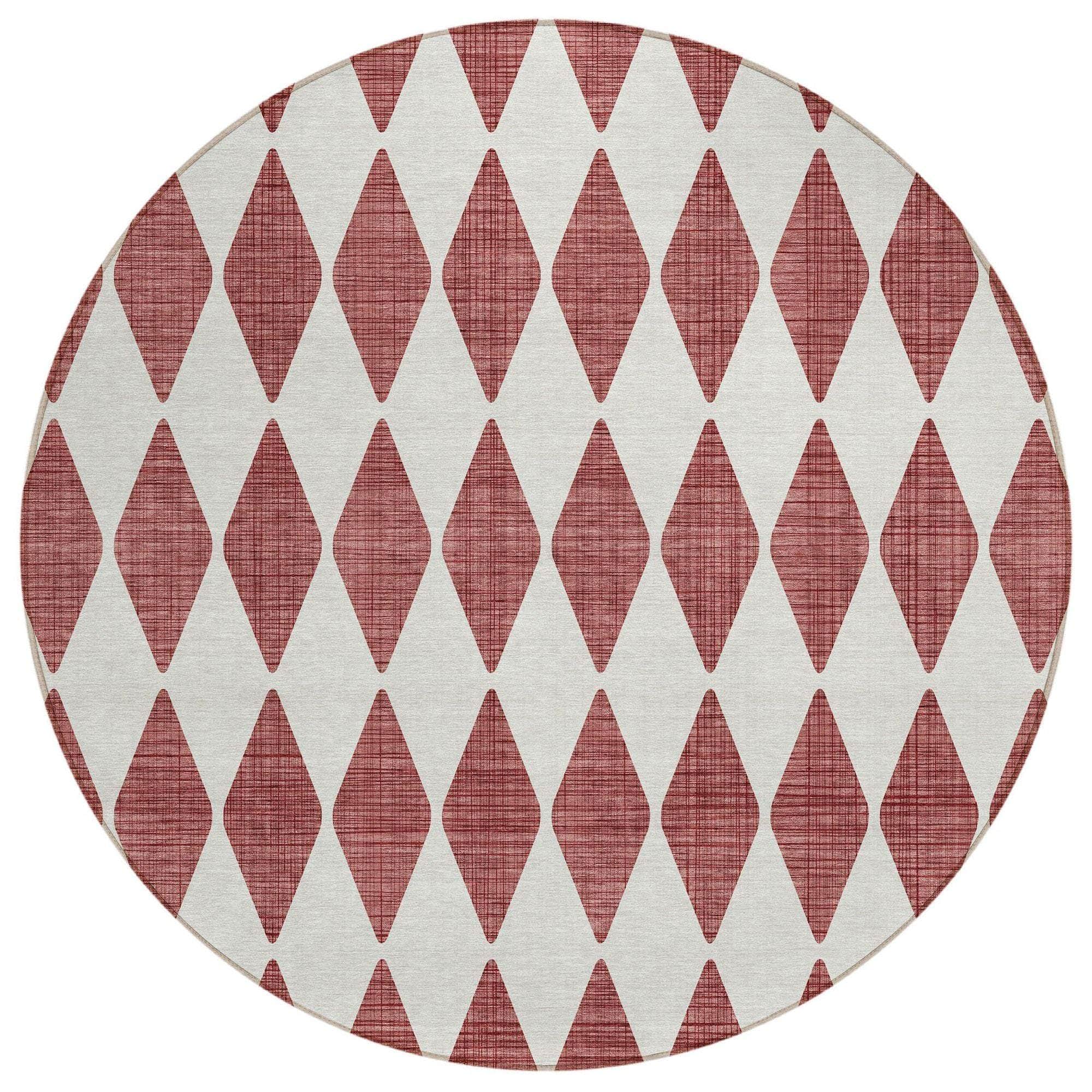 Machine Made ACN578 Burgundy Red Rugs