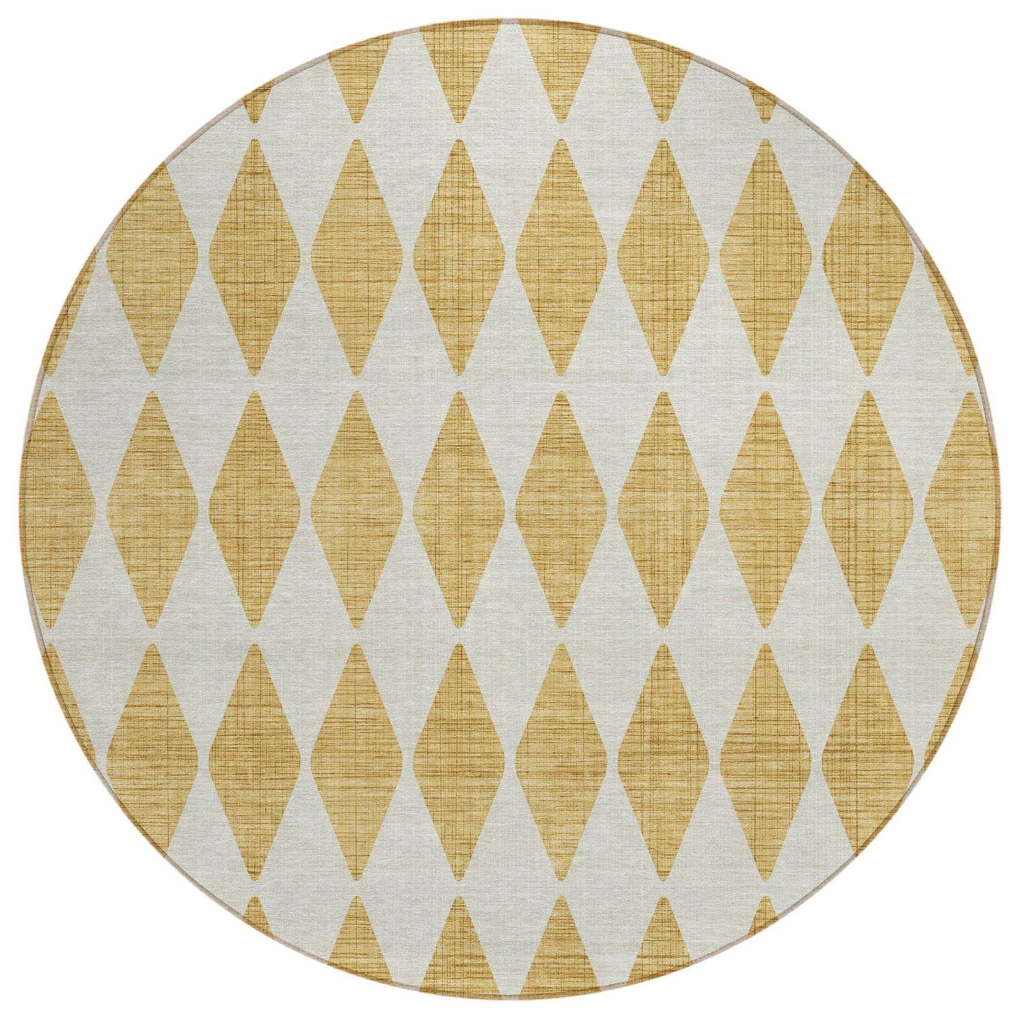 Machine Made ACN578 Gold Rugs