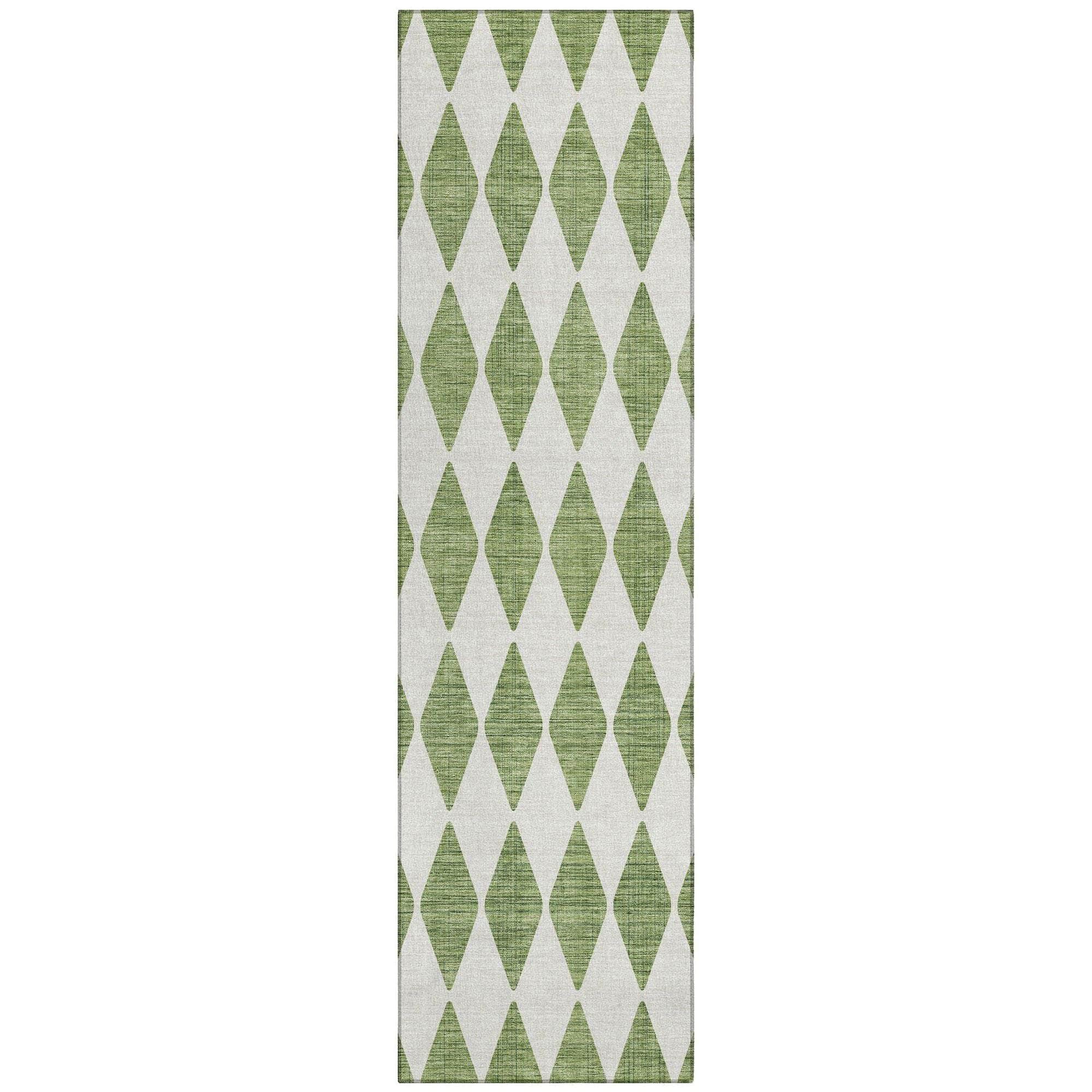 Machine Made ACN578 Green Rugs