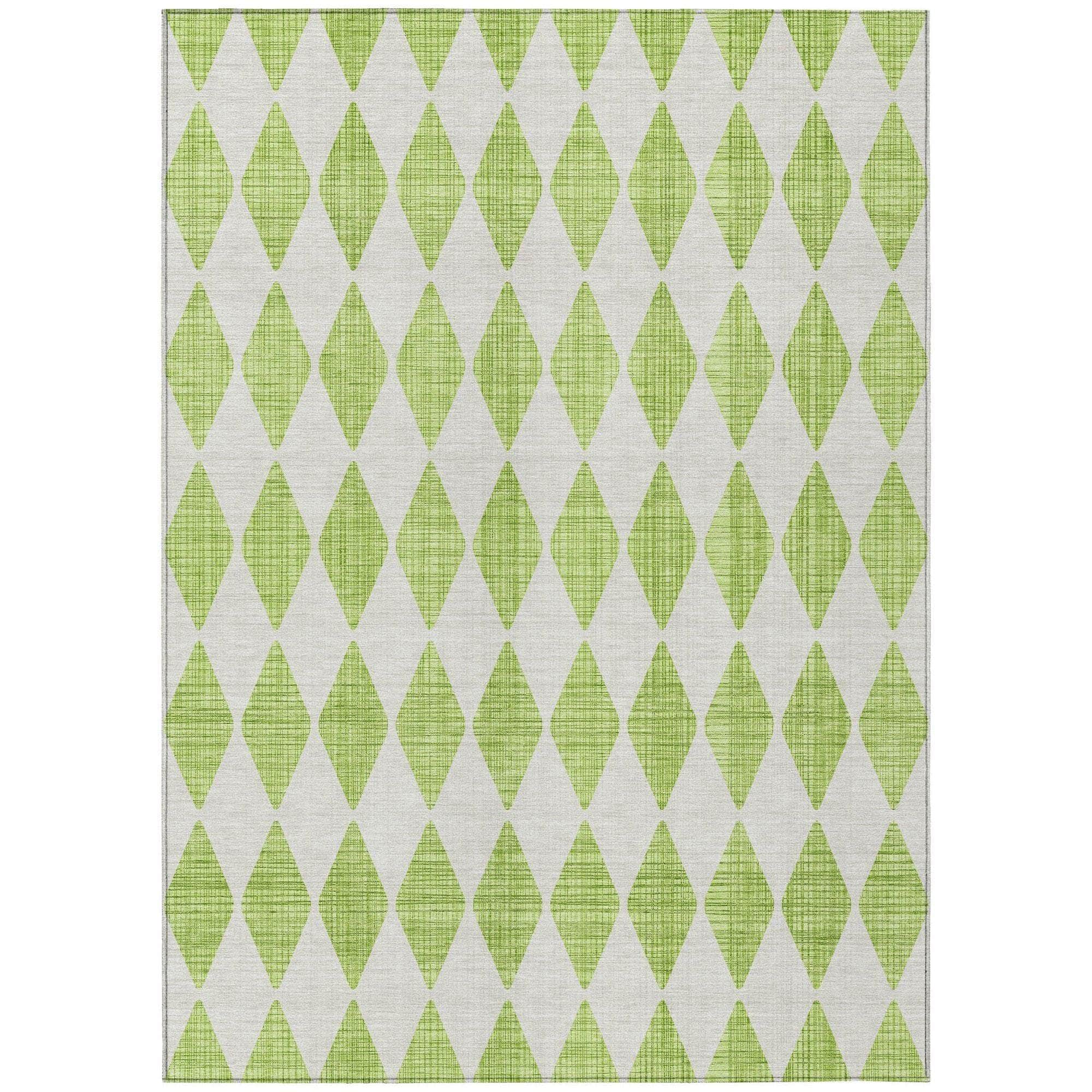 Machine Made ACN578 Lime Green Rugs