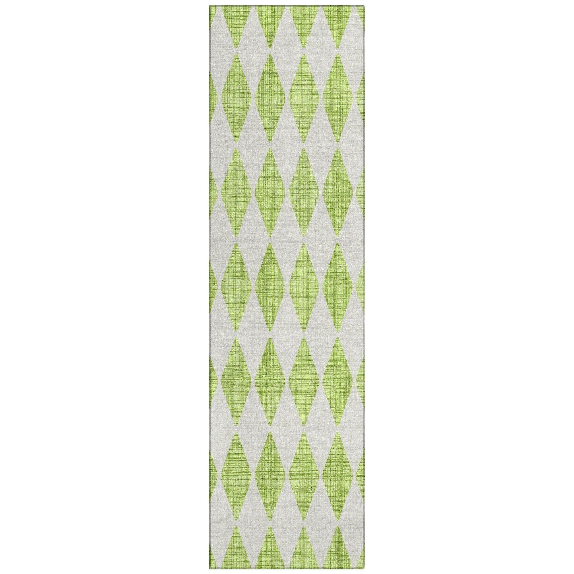 Machine Made ACN578 Lime Green Rugs