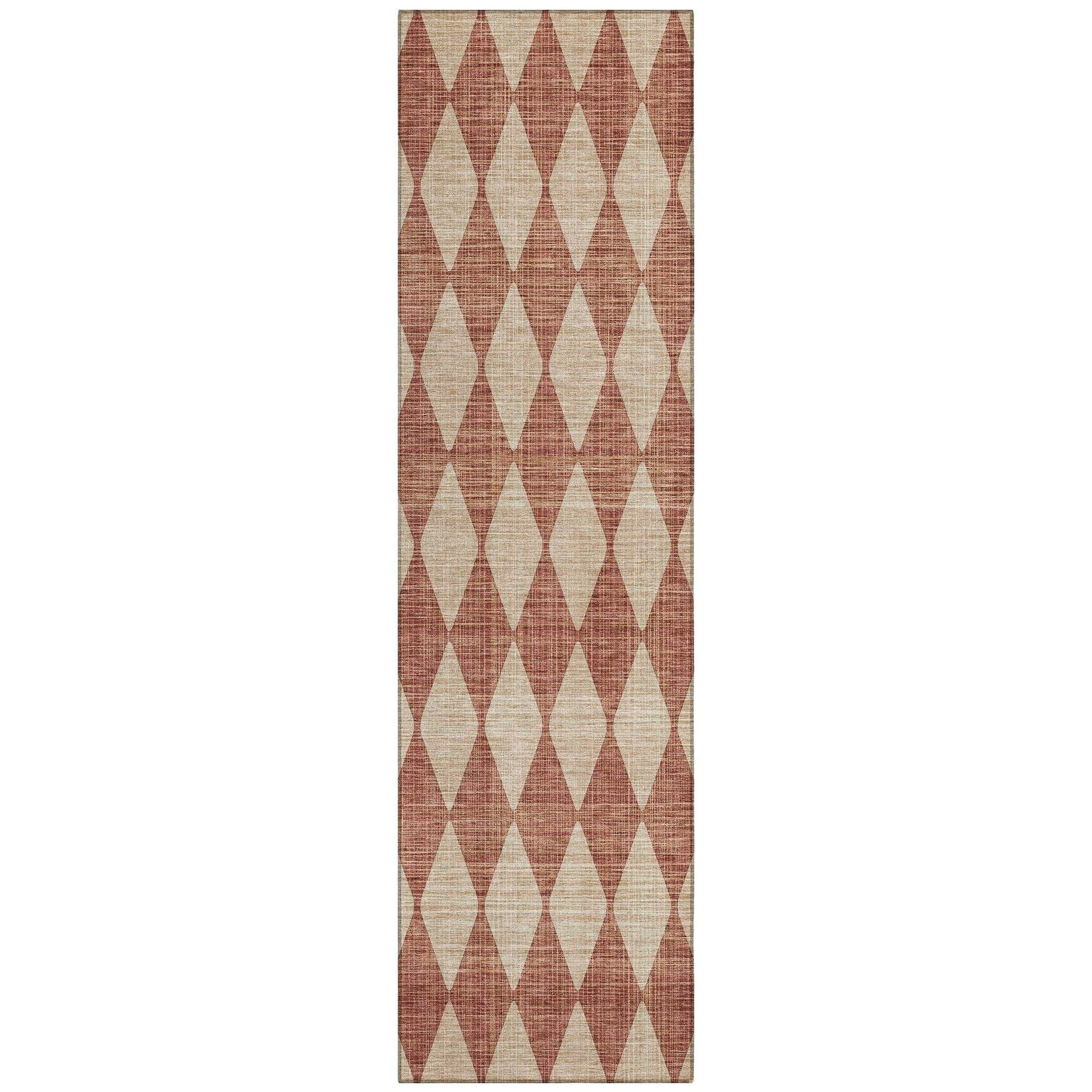 Machine Made ACN578 Paprika Orange Rugs
