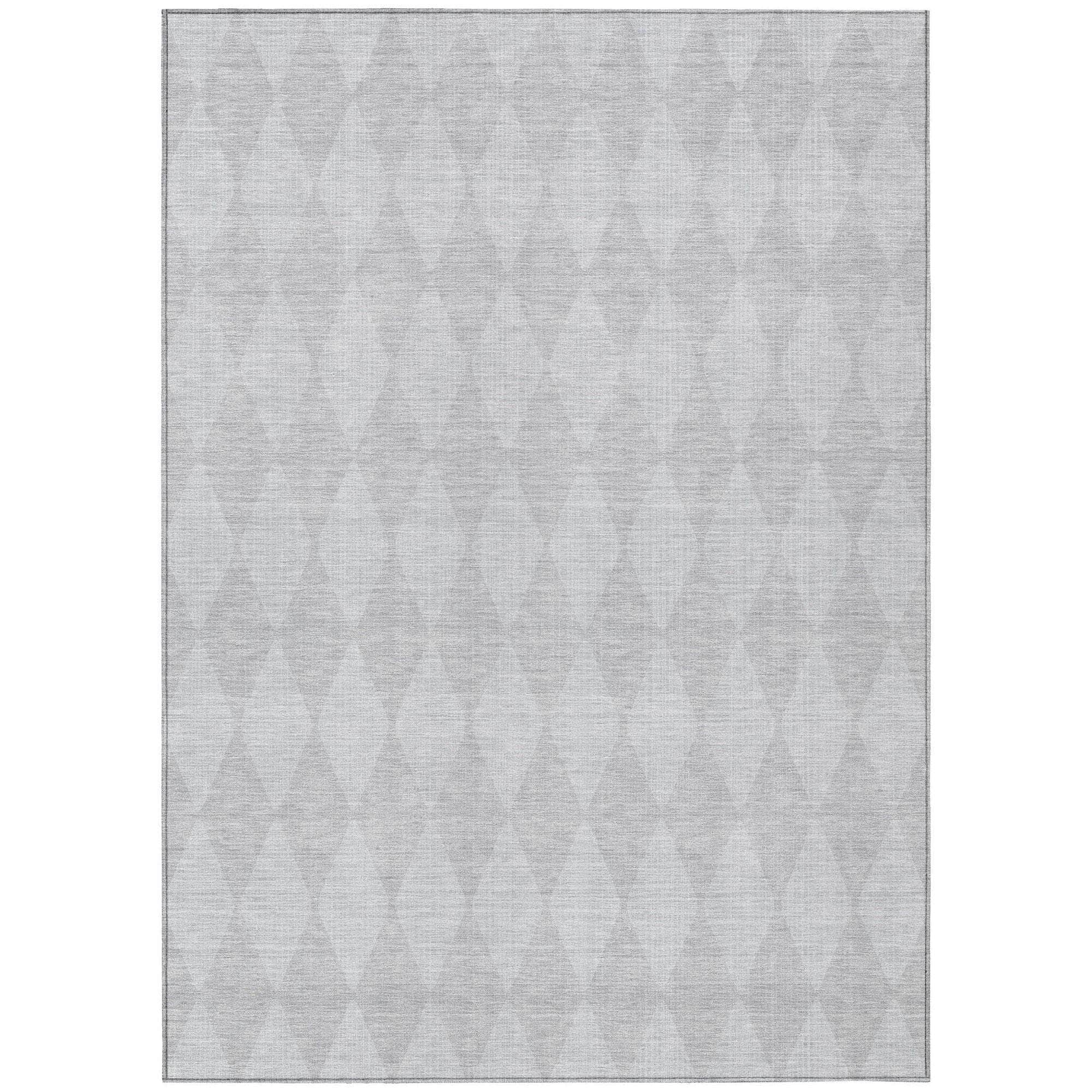 Machine Made ACN578 Pewter Gray Rugs