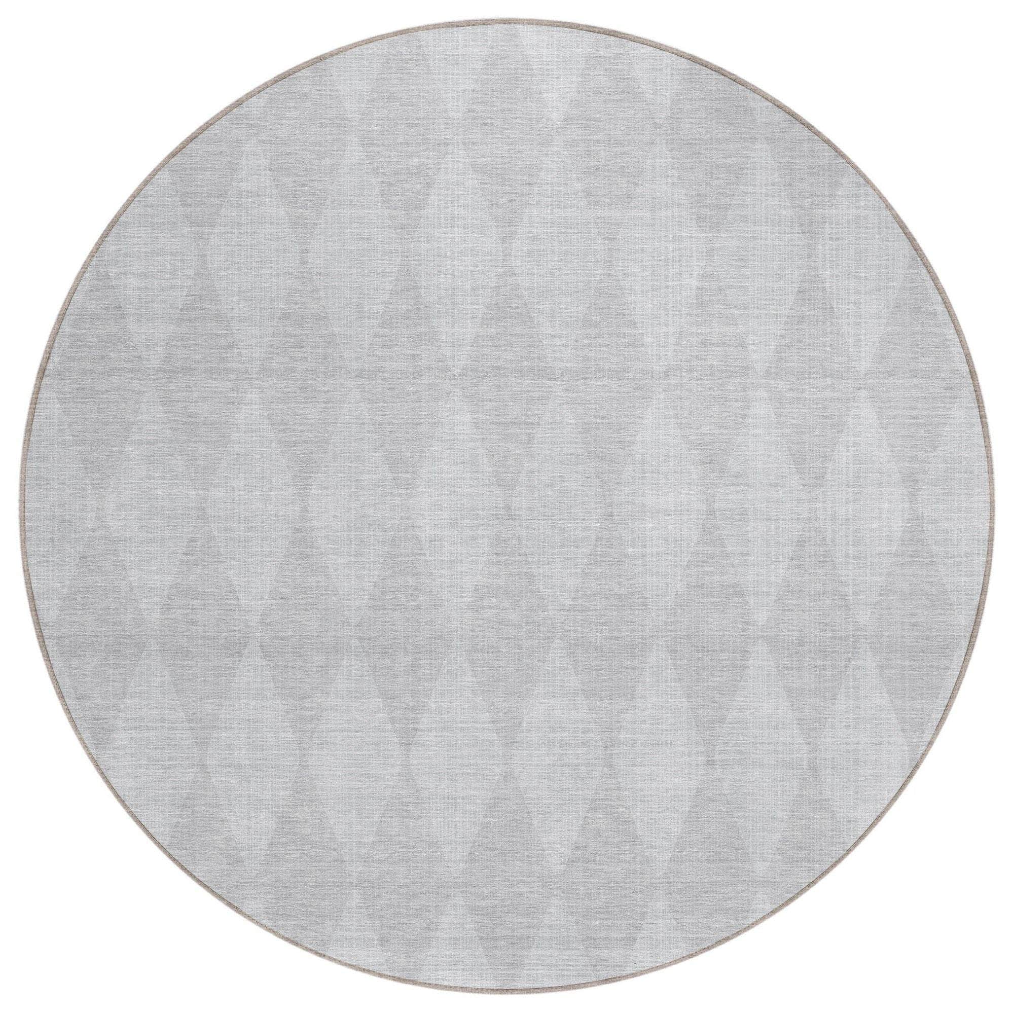 Machine Made ACN578 Pewter Gray Rugs