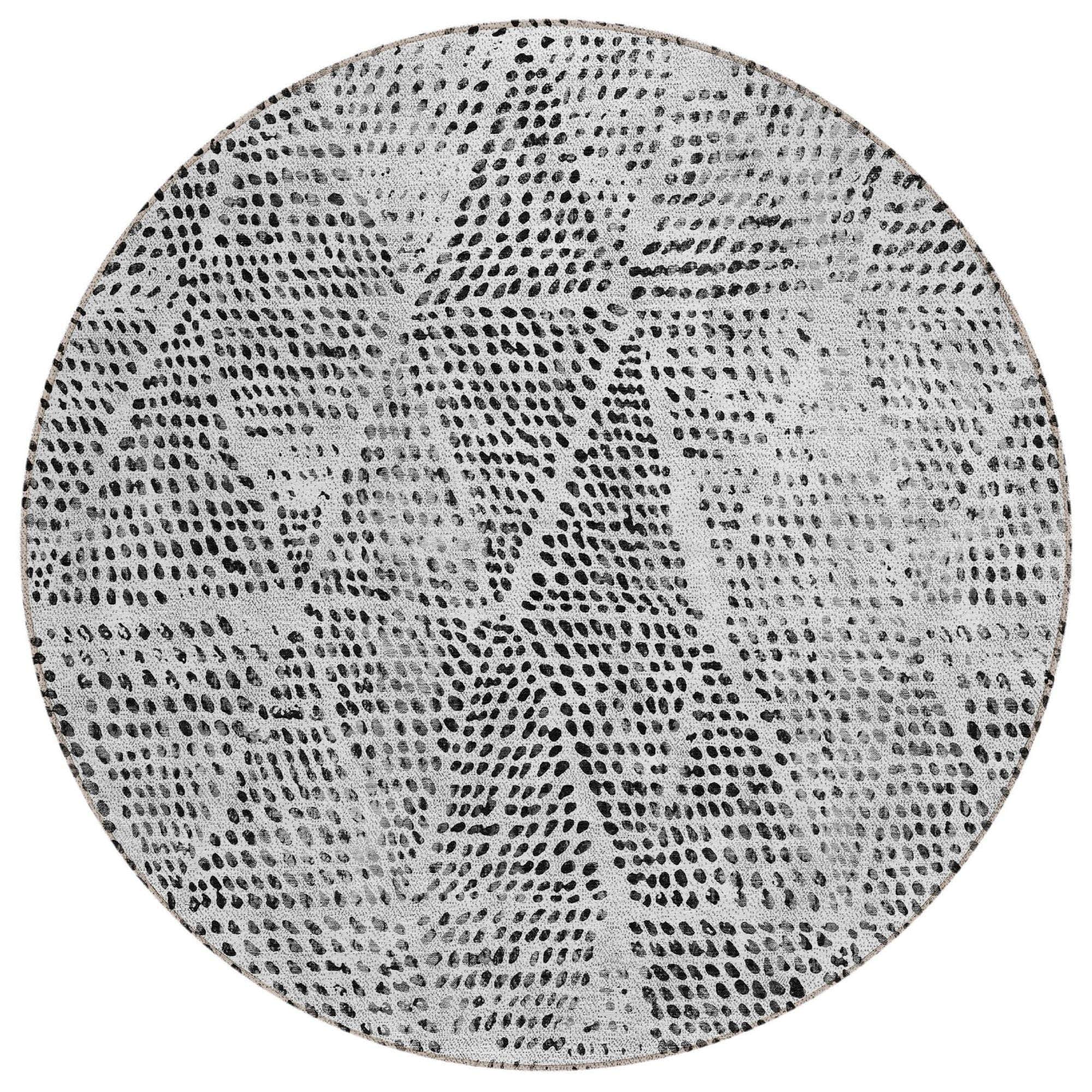 Machine Made ACN591 Pewter Gray Rugs