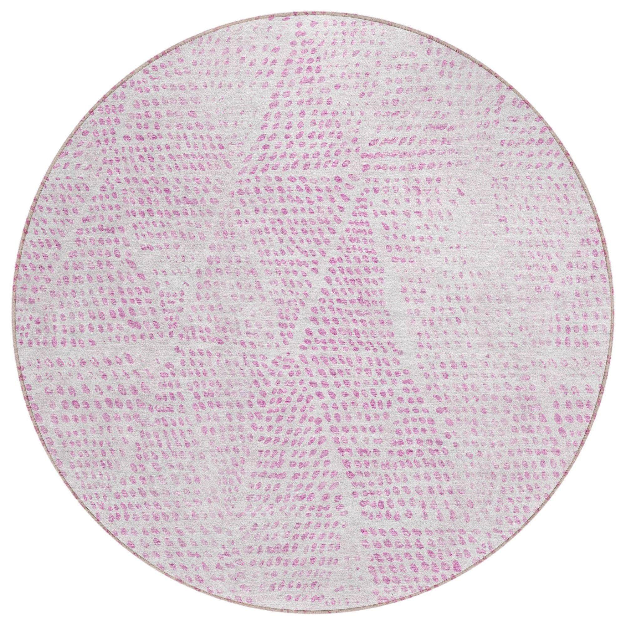 Machine Made ACN591 Pink Rugs