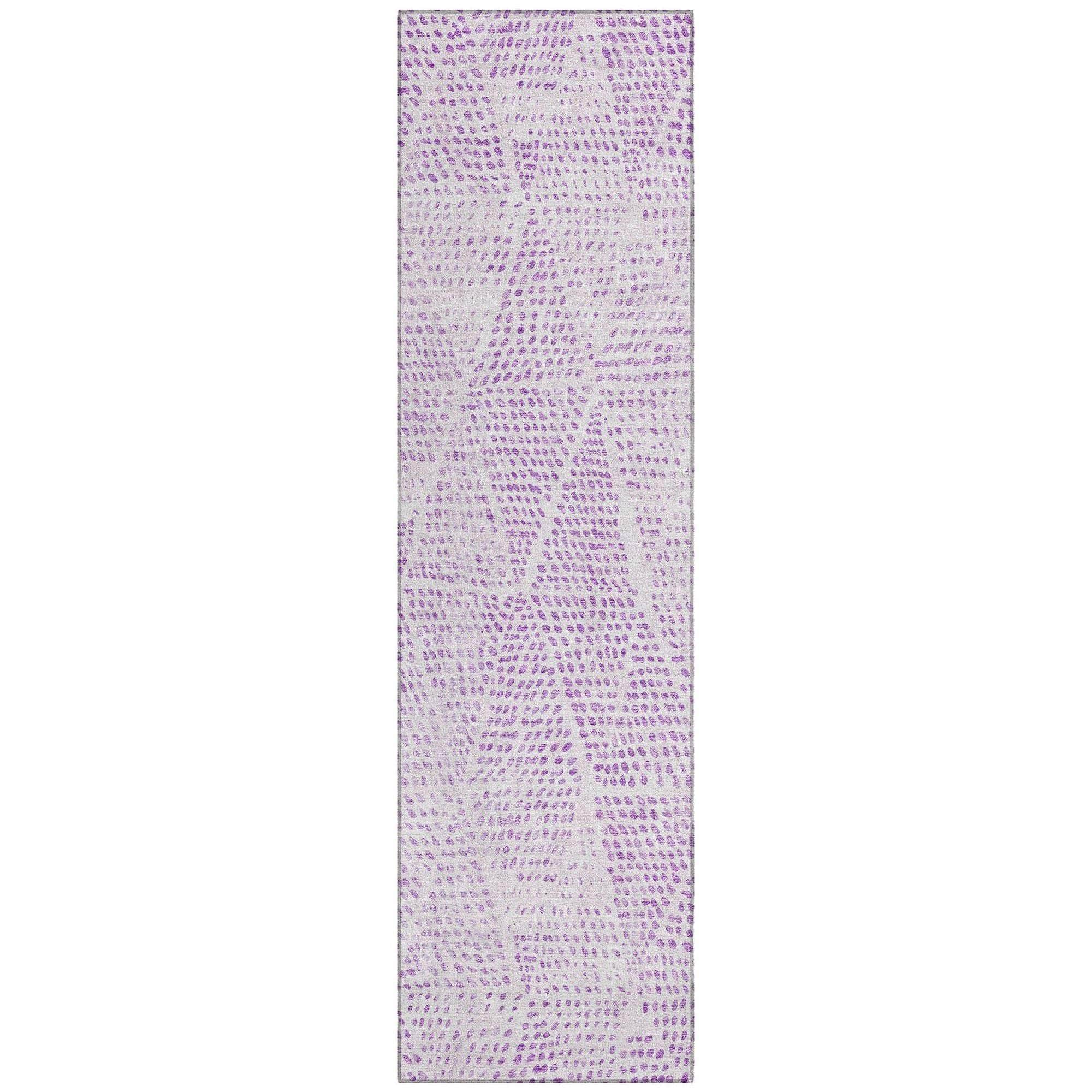 Machine Made ACN591 Purple Rugs