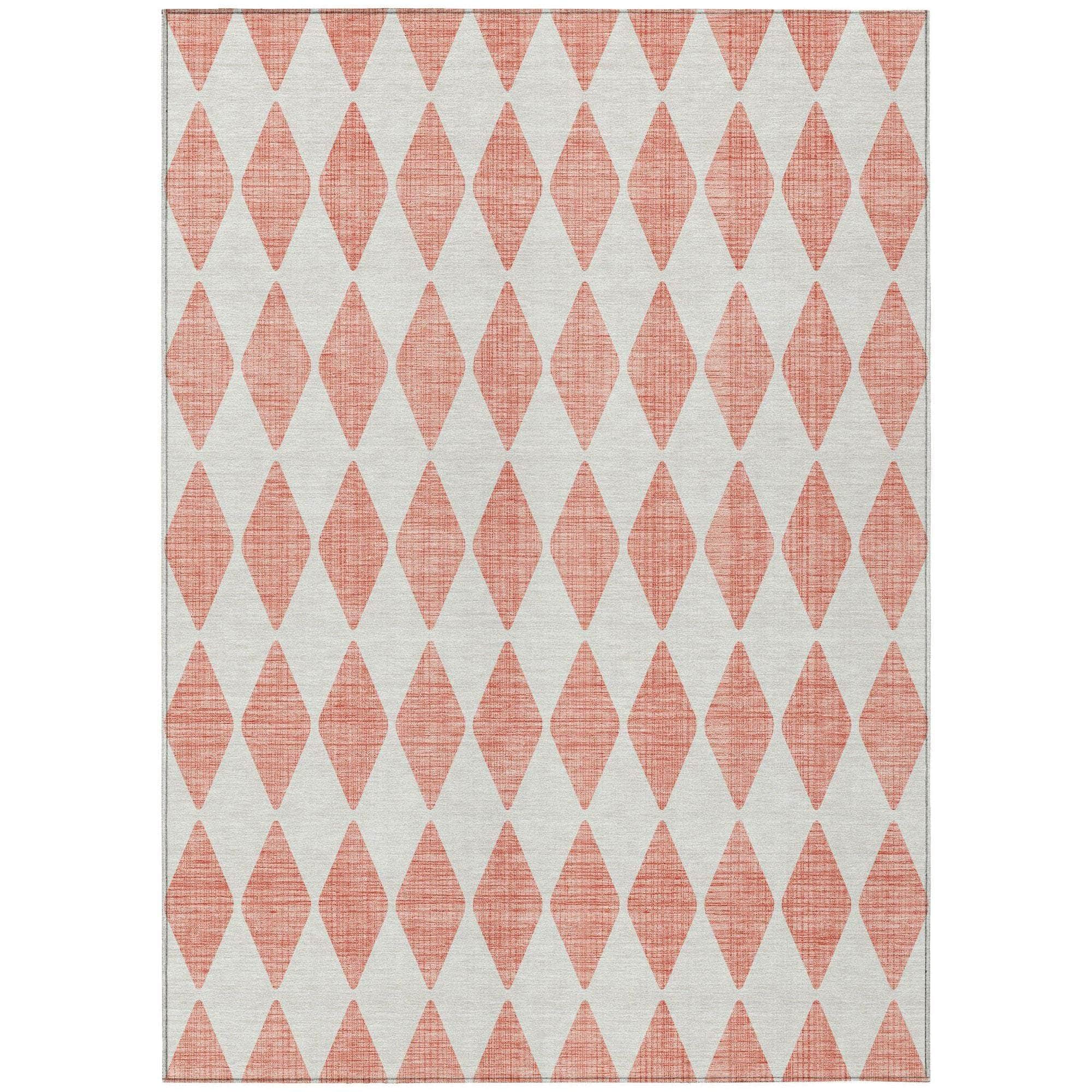 Machine Made ACN578 Salmon Orange Rugs