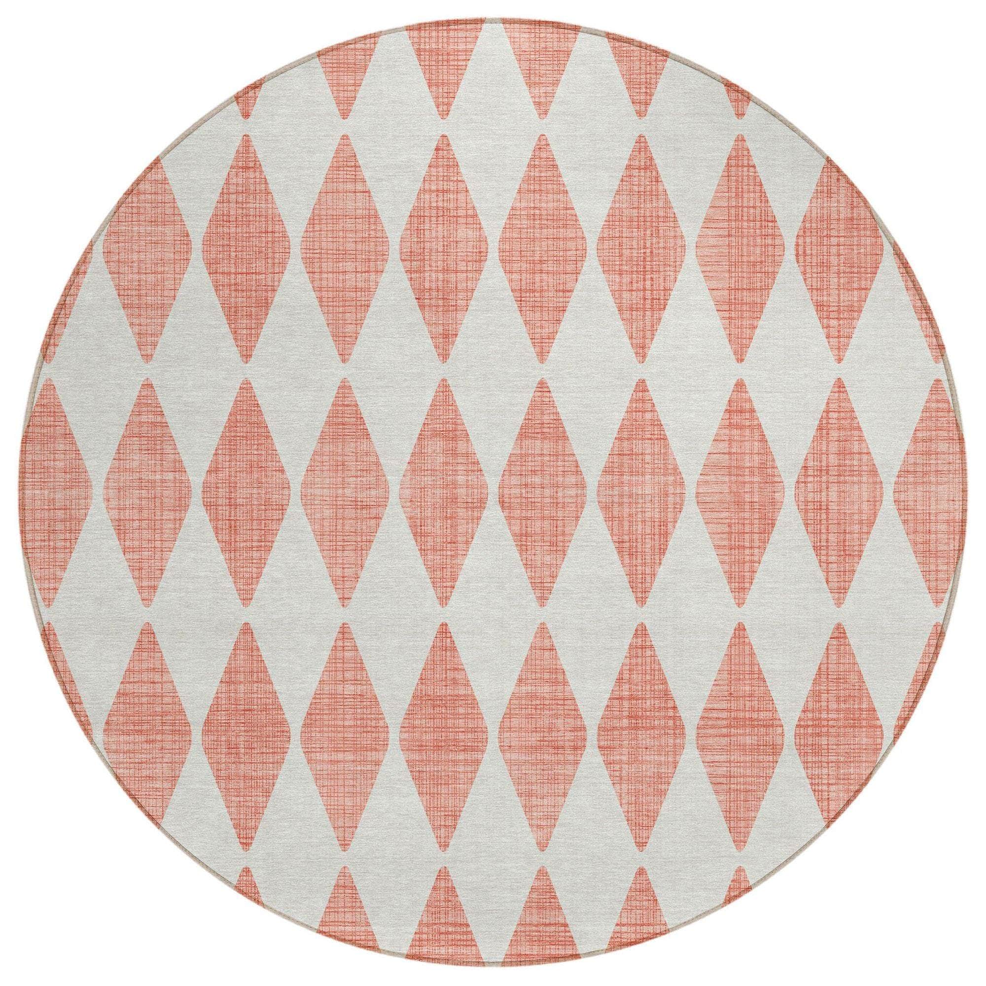 Machine Made ACN578 Salmon Orange Rugs