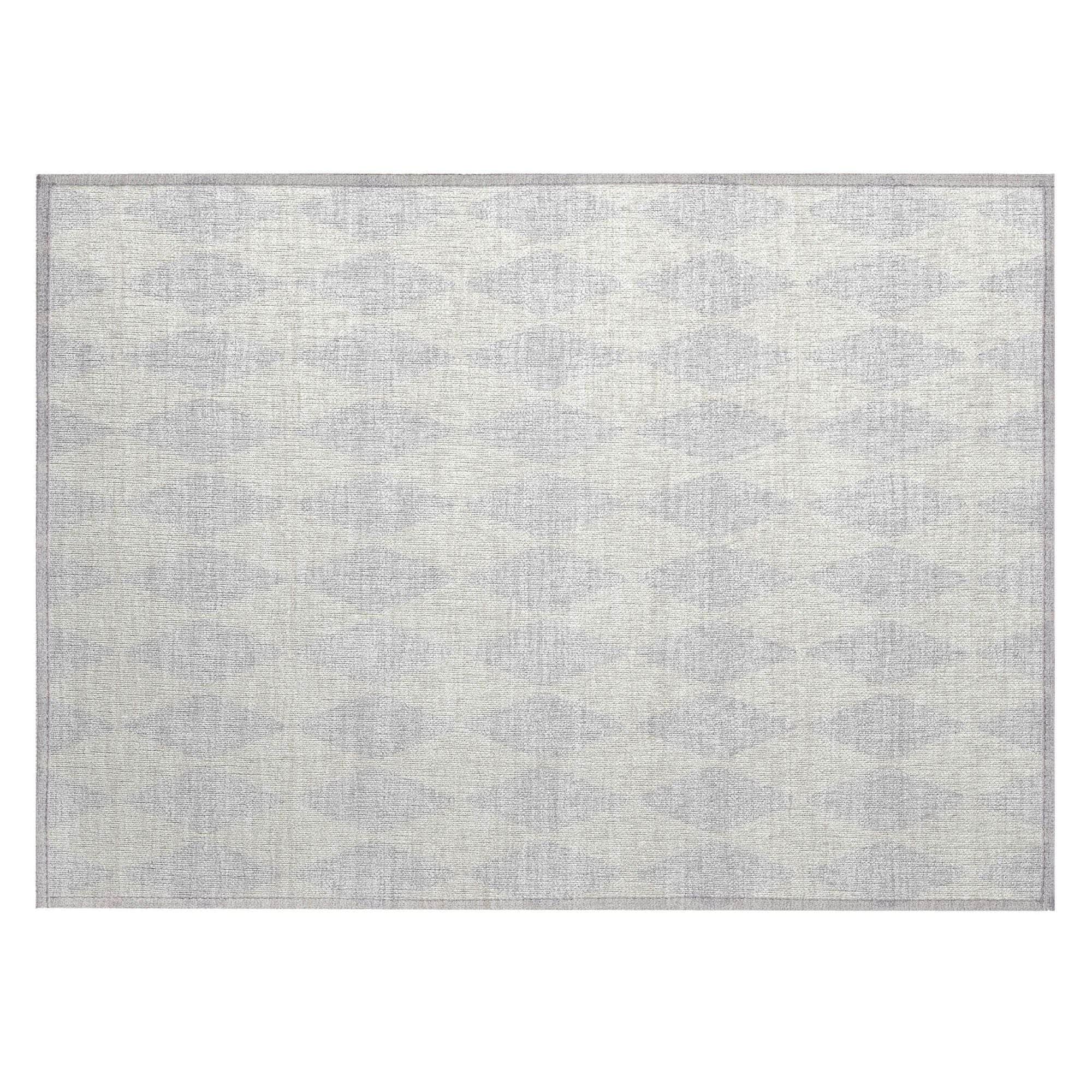Machine Washable Rug - Indoor / Outdoor - Kids / Pet Friendly Diamond Area Rug - Silver Gray #578 - Rectangle / 8' x 10', image size:2000x2000