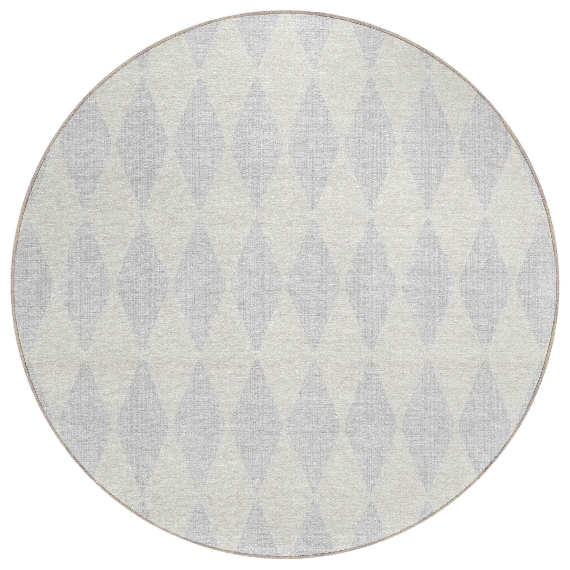 Machine Made ACN578 Silver Gray Rugs