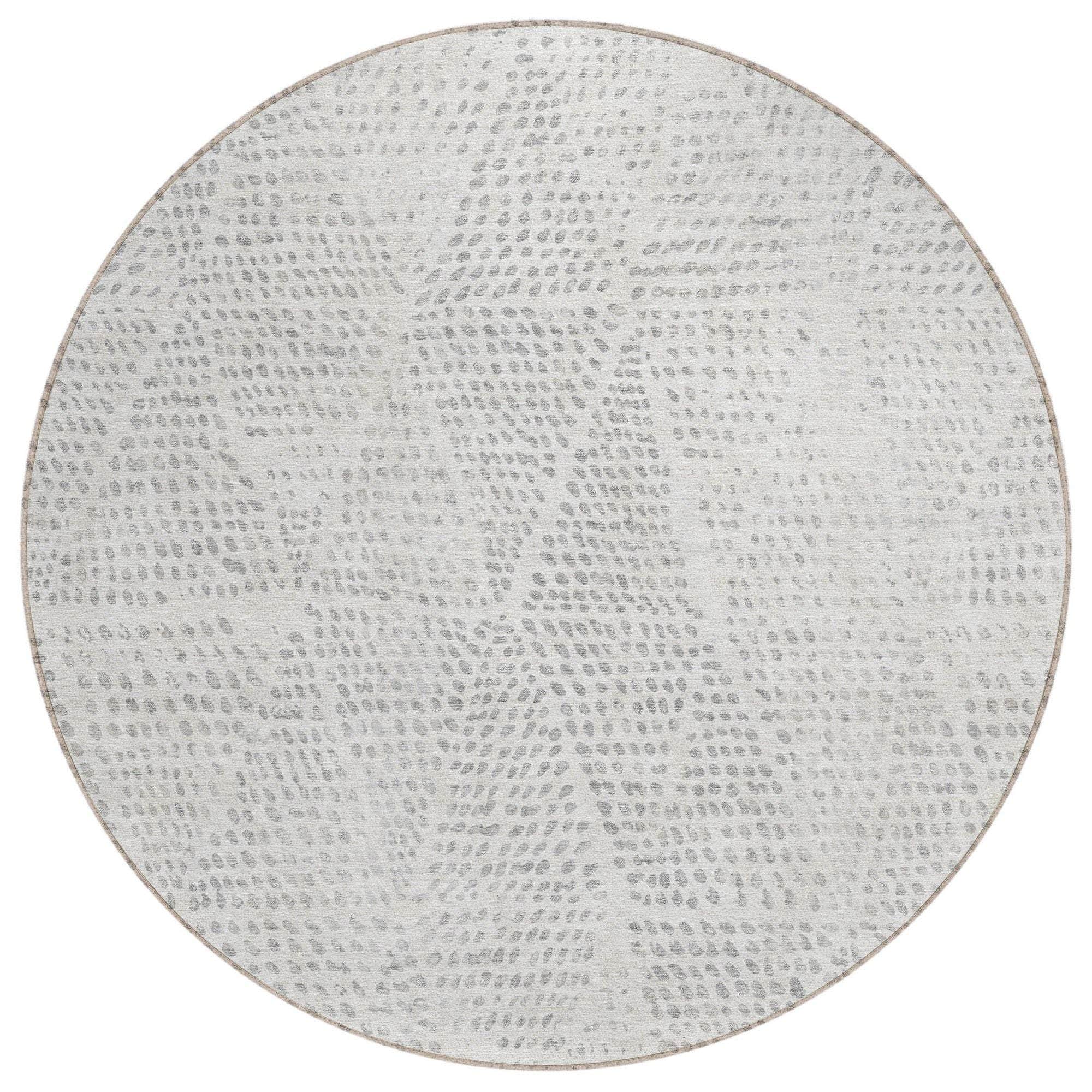Machine Made ACN591 Silver Gray Rugs