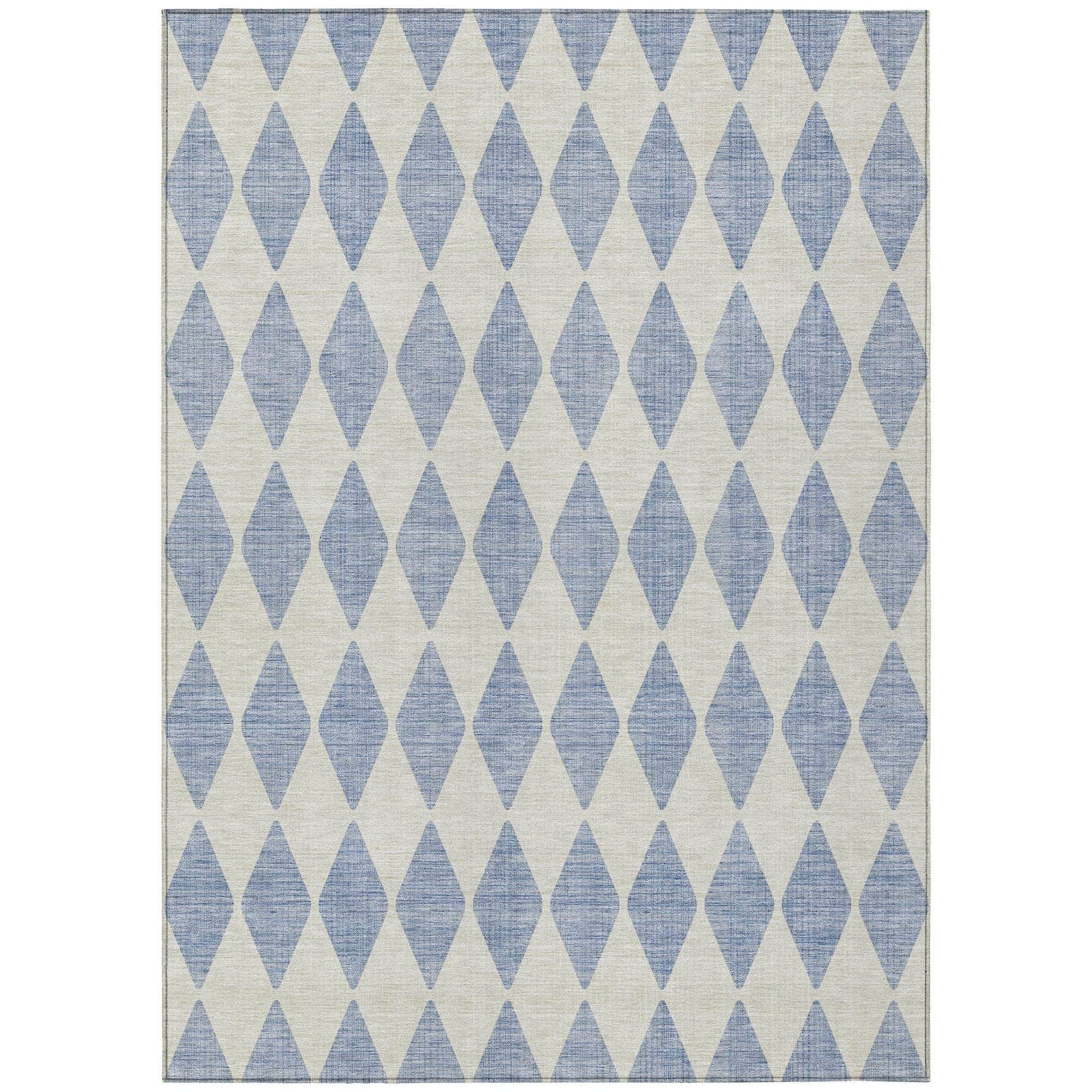 Machine Made ACN578 Sky Blue Rugs