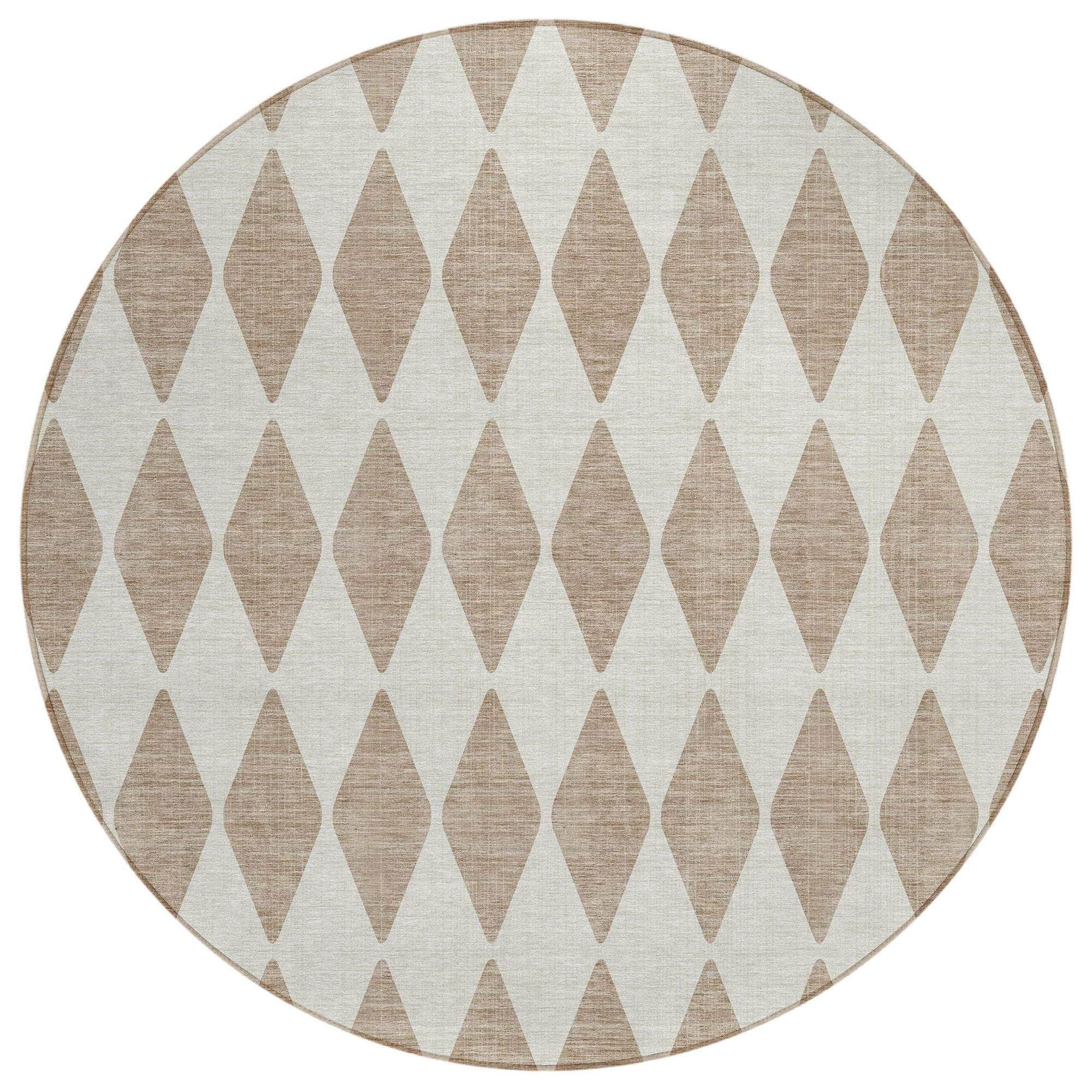 Machine Made ACN578 Taupe Brown Rugs