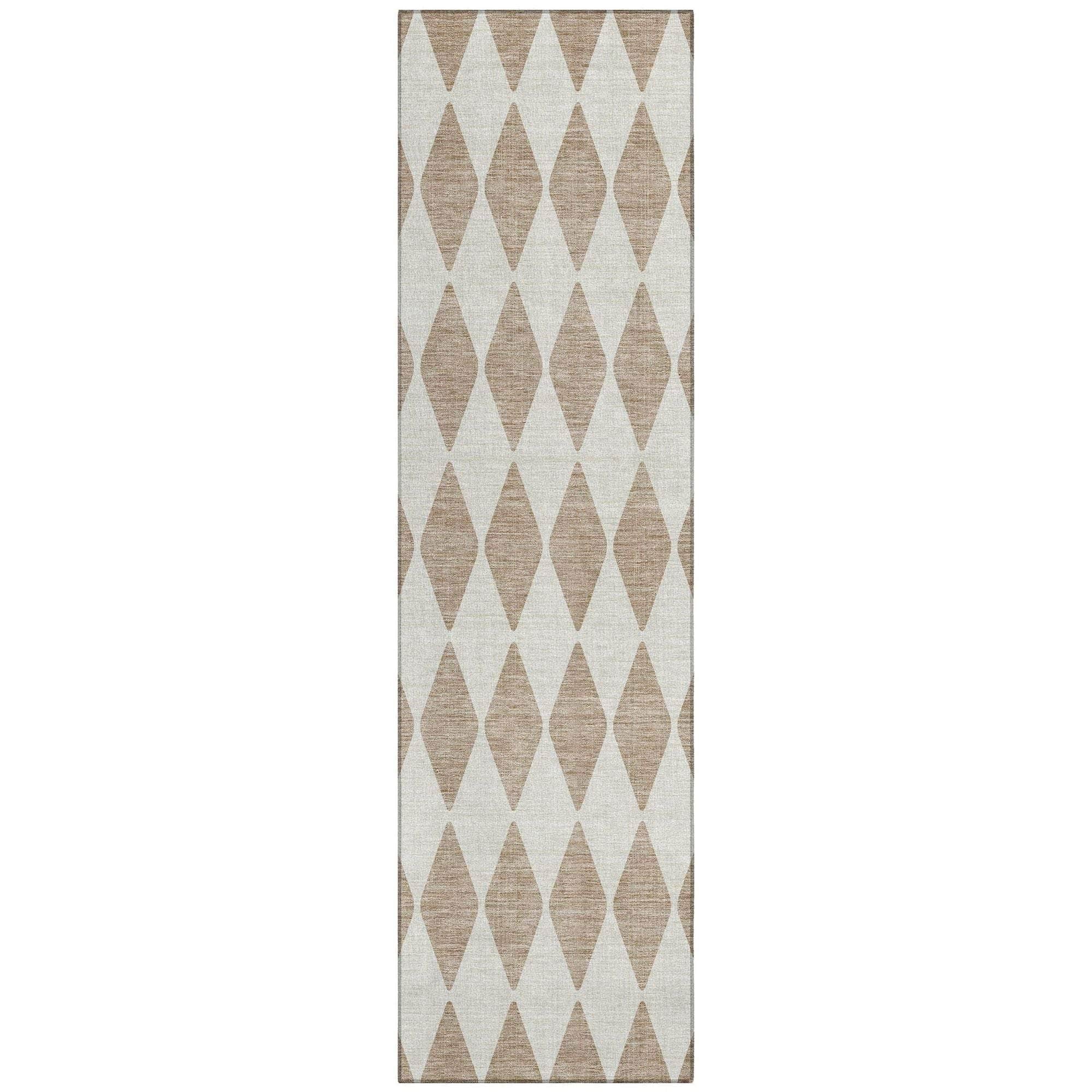 Machine Made ACN578 Taupe Brown Rugs
