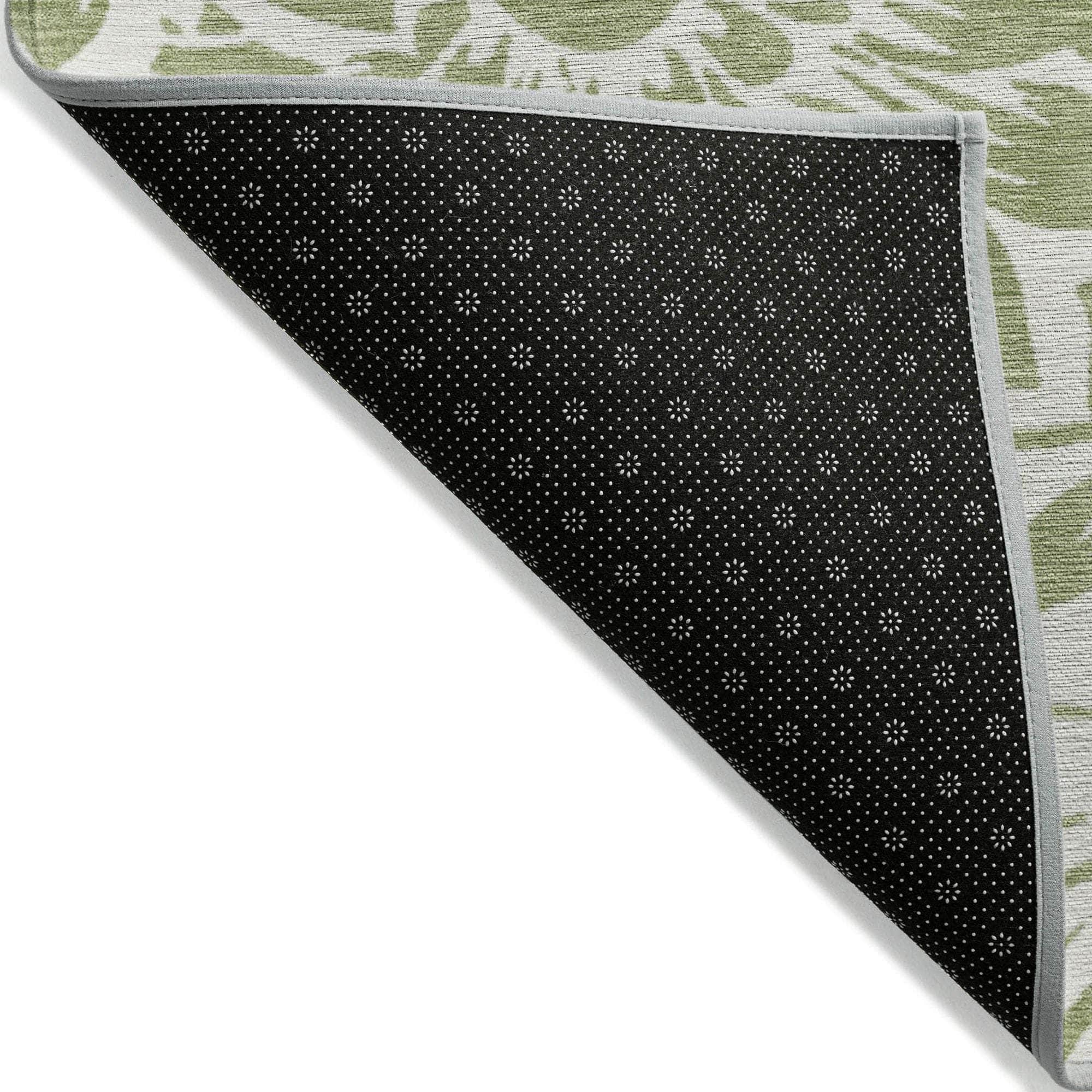 Machine Made ACN551 Aloe Green Rugs