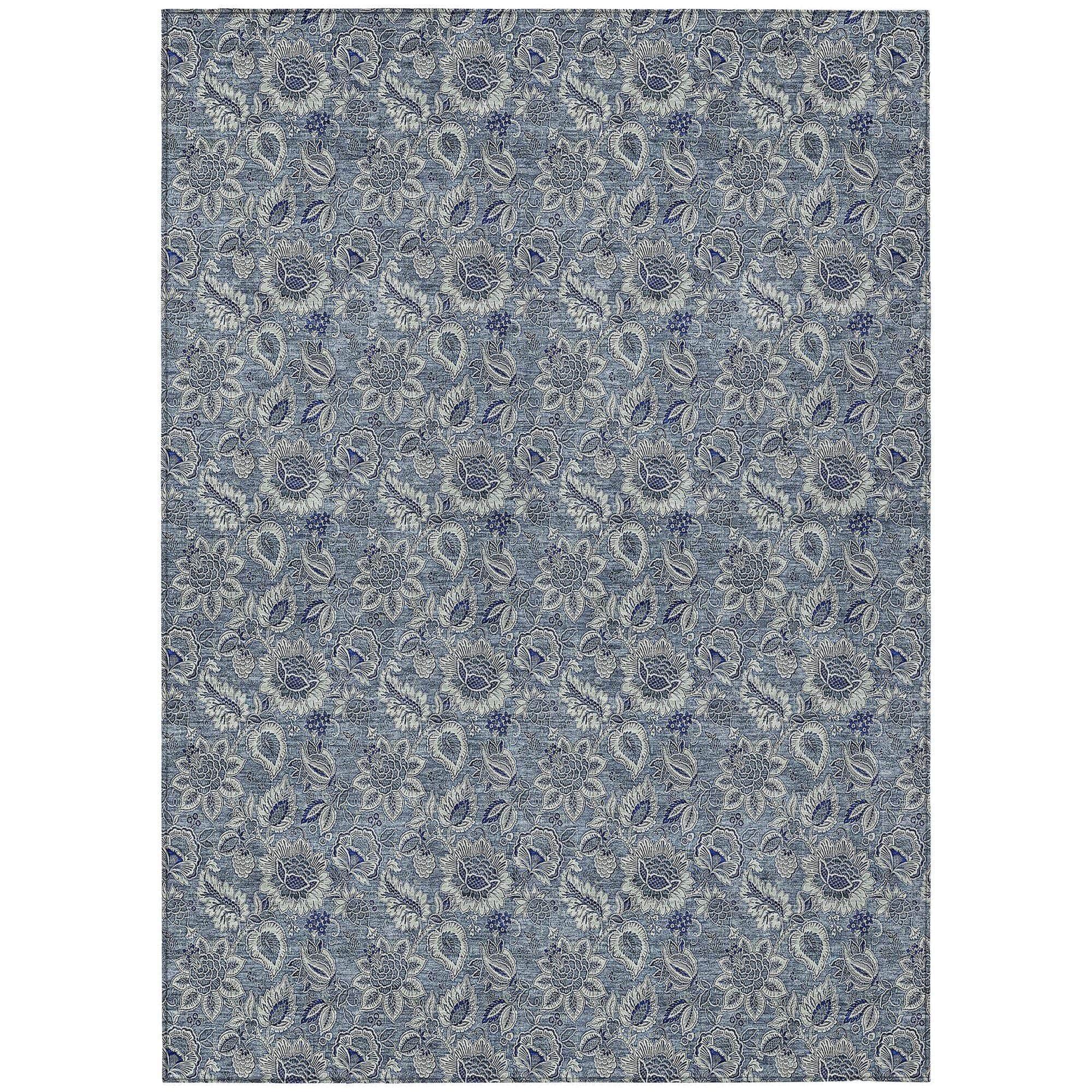Machine Made ACN661 Blue Rugs