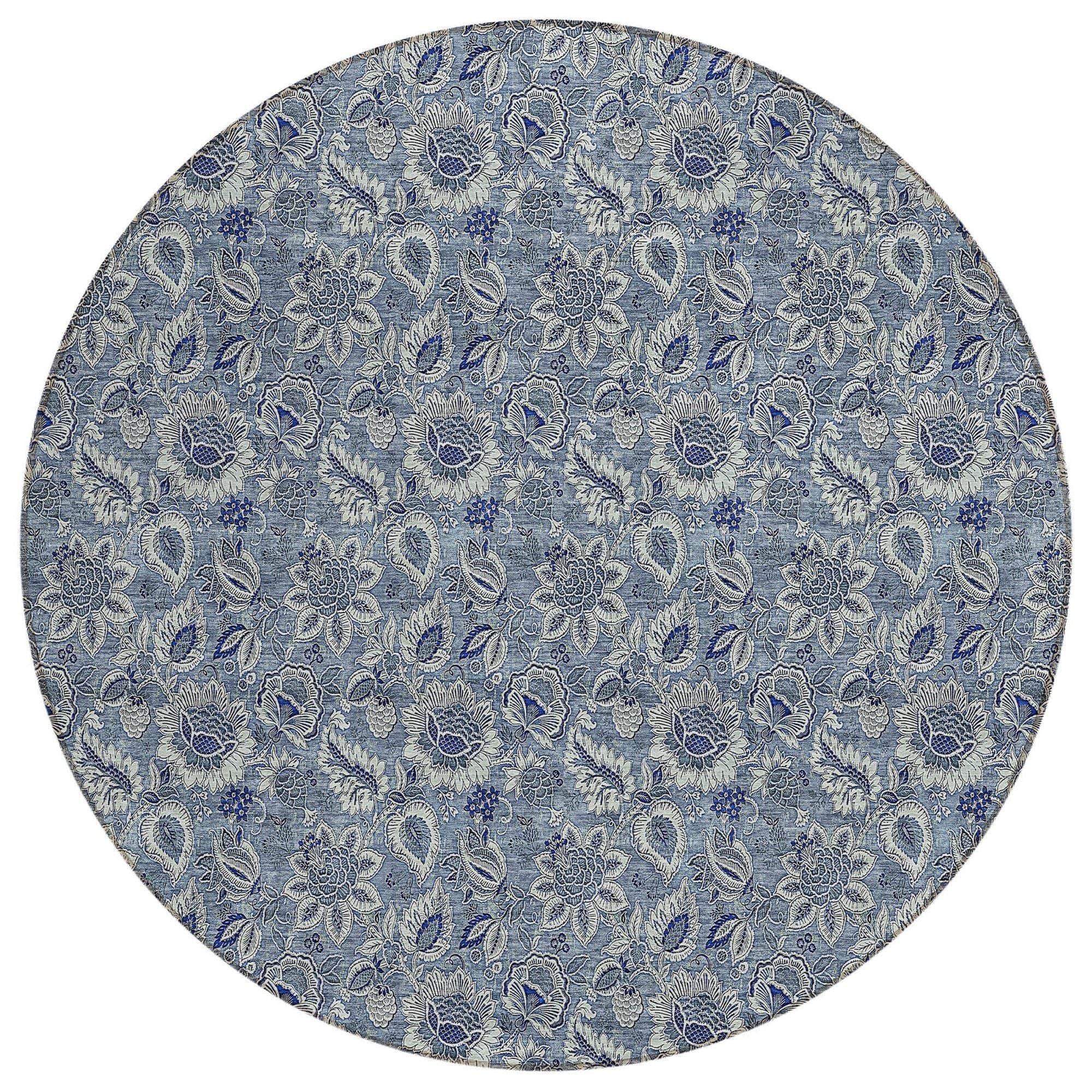 Machine Made ACN661 Blue Rugs
