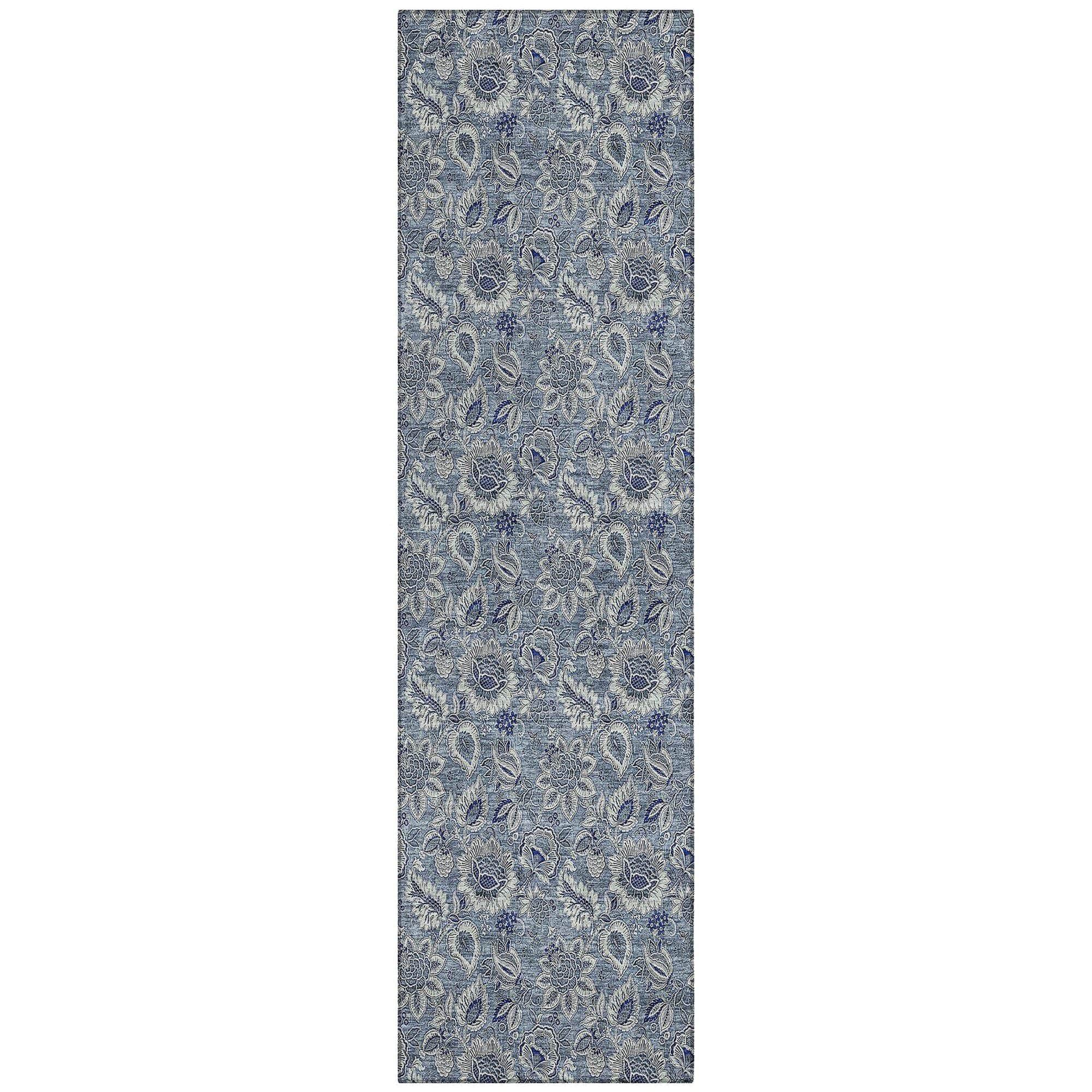 Machine Made ACN661 Blue Rugs