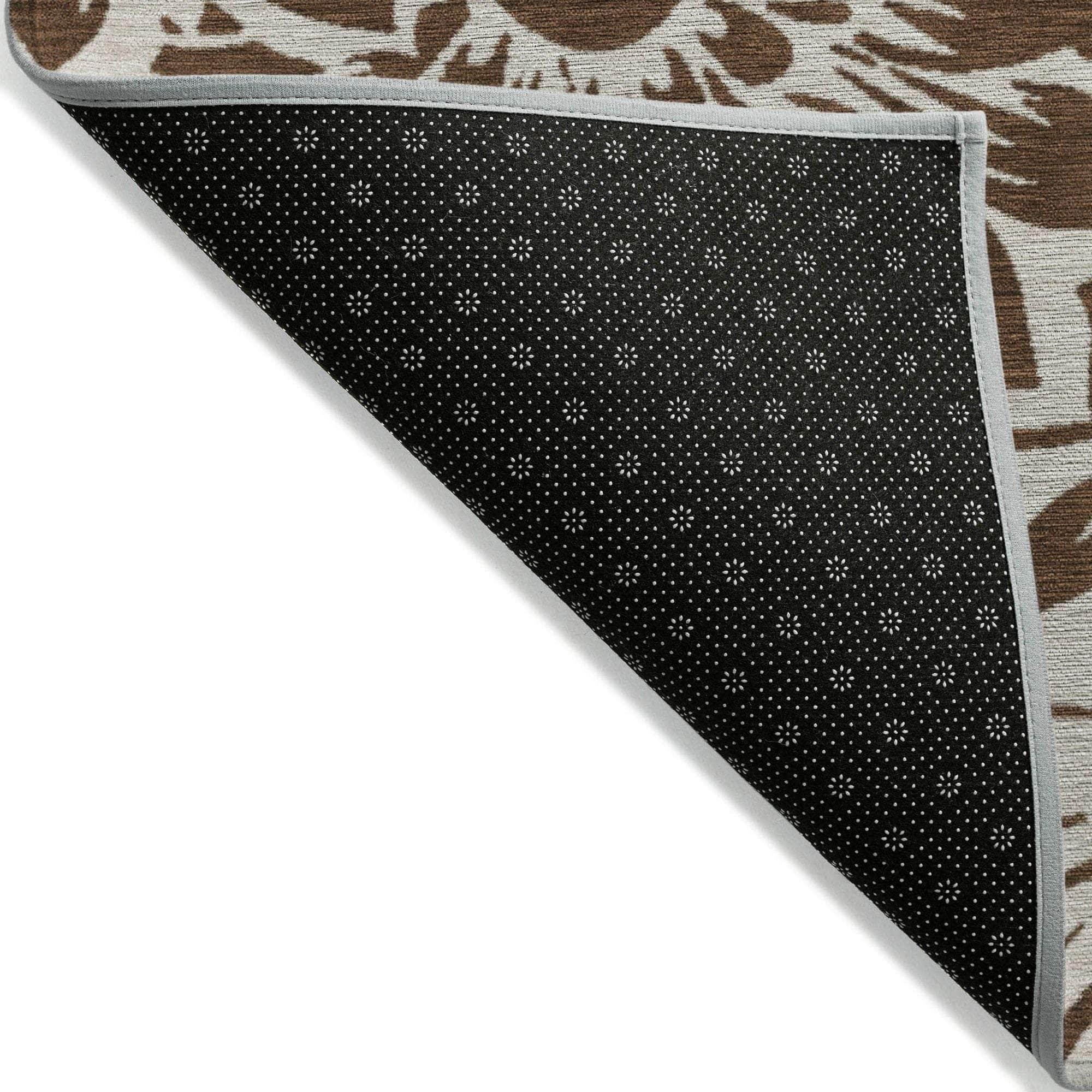 Machine Made ACN551 Brown Rugs
