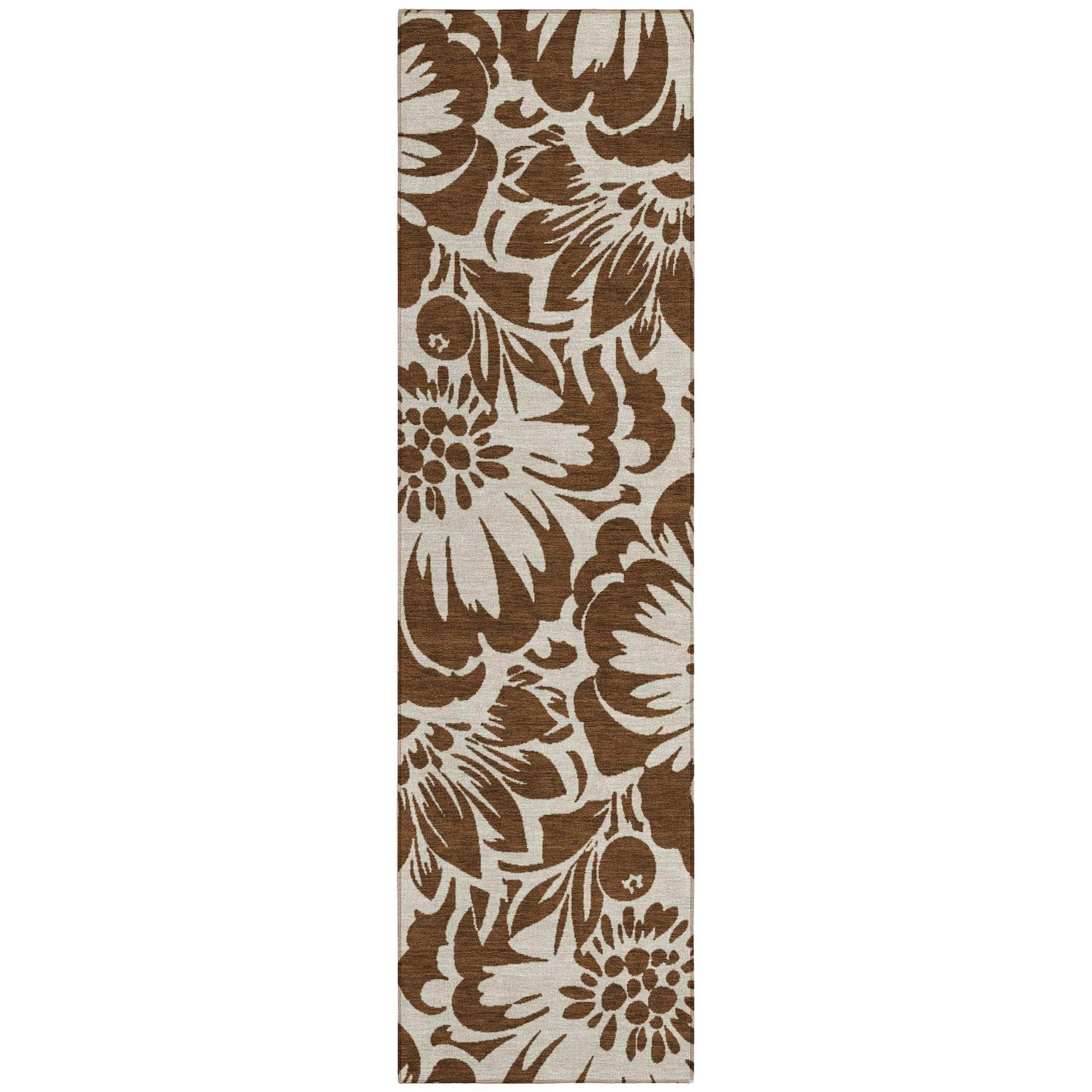 Machine Made ACN551 Brown Rugs