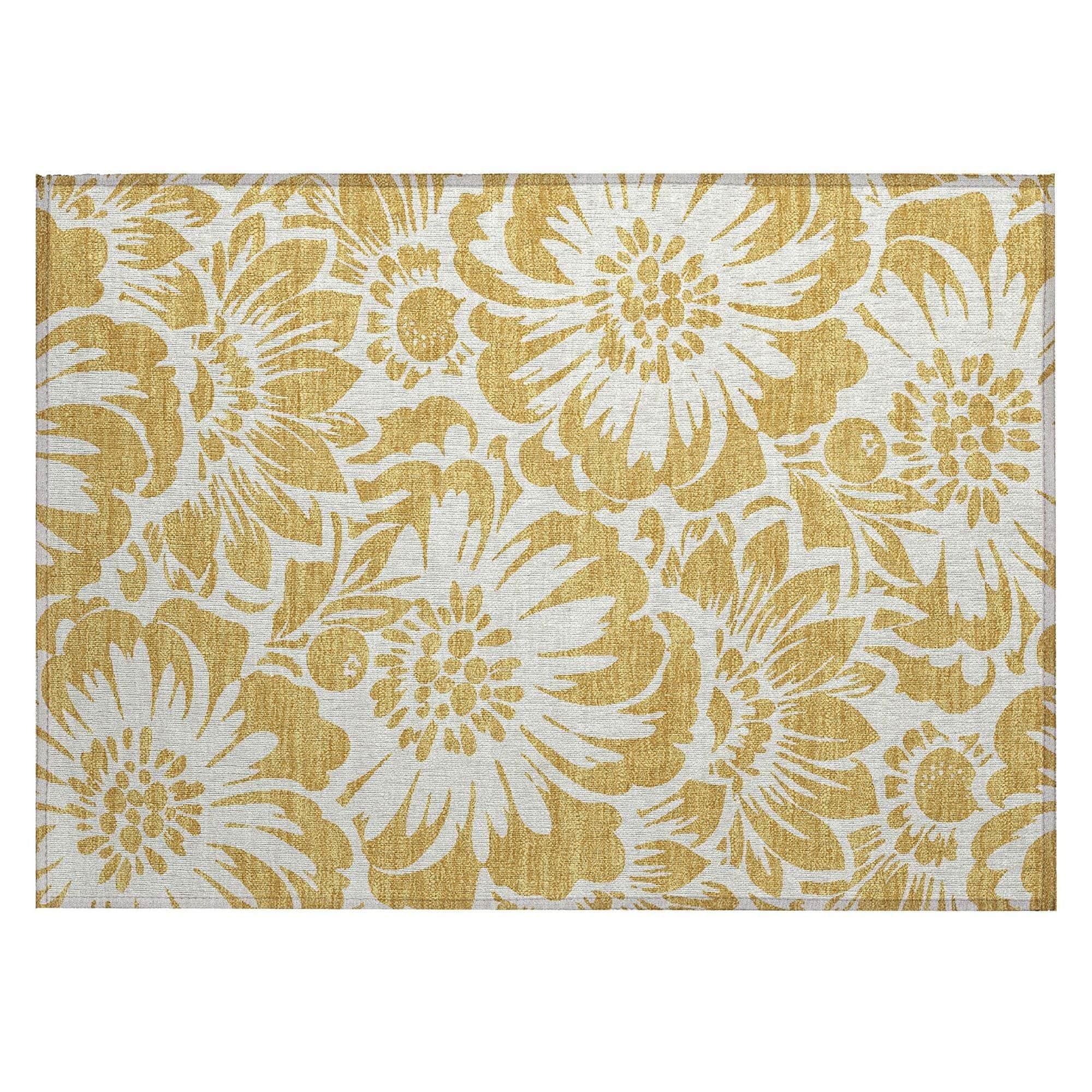 Machine Made ACN551 Gold Rugs