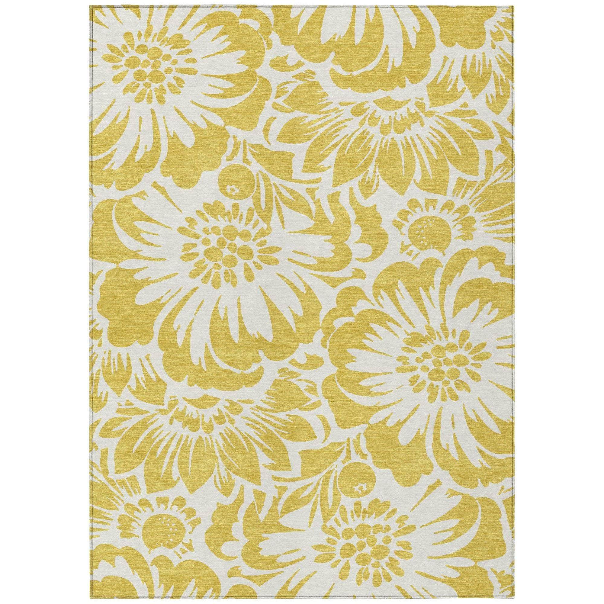 Machine Made ACN551 Gold Rugs