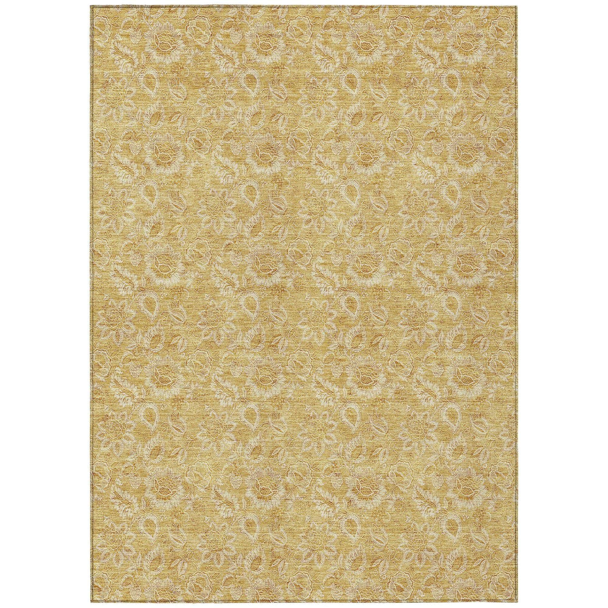 Machine Made ACN661 Gold Rugs