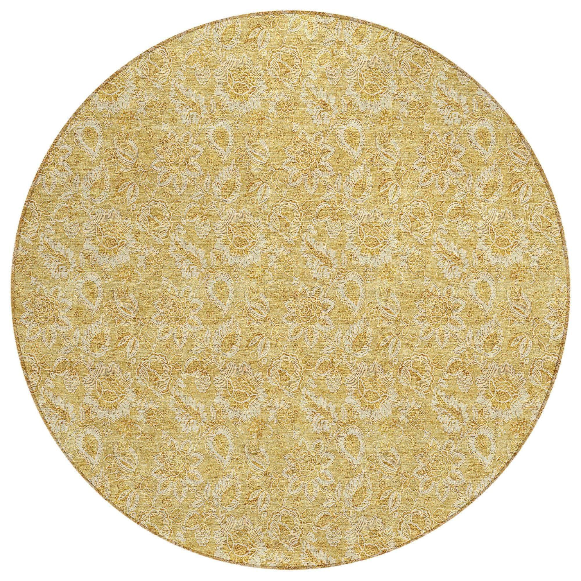 Machine Made ACN661 Gold Rugs
