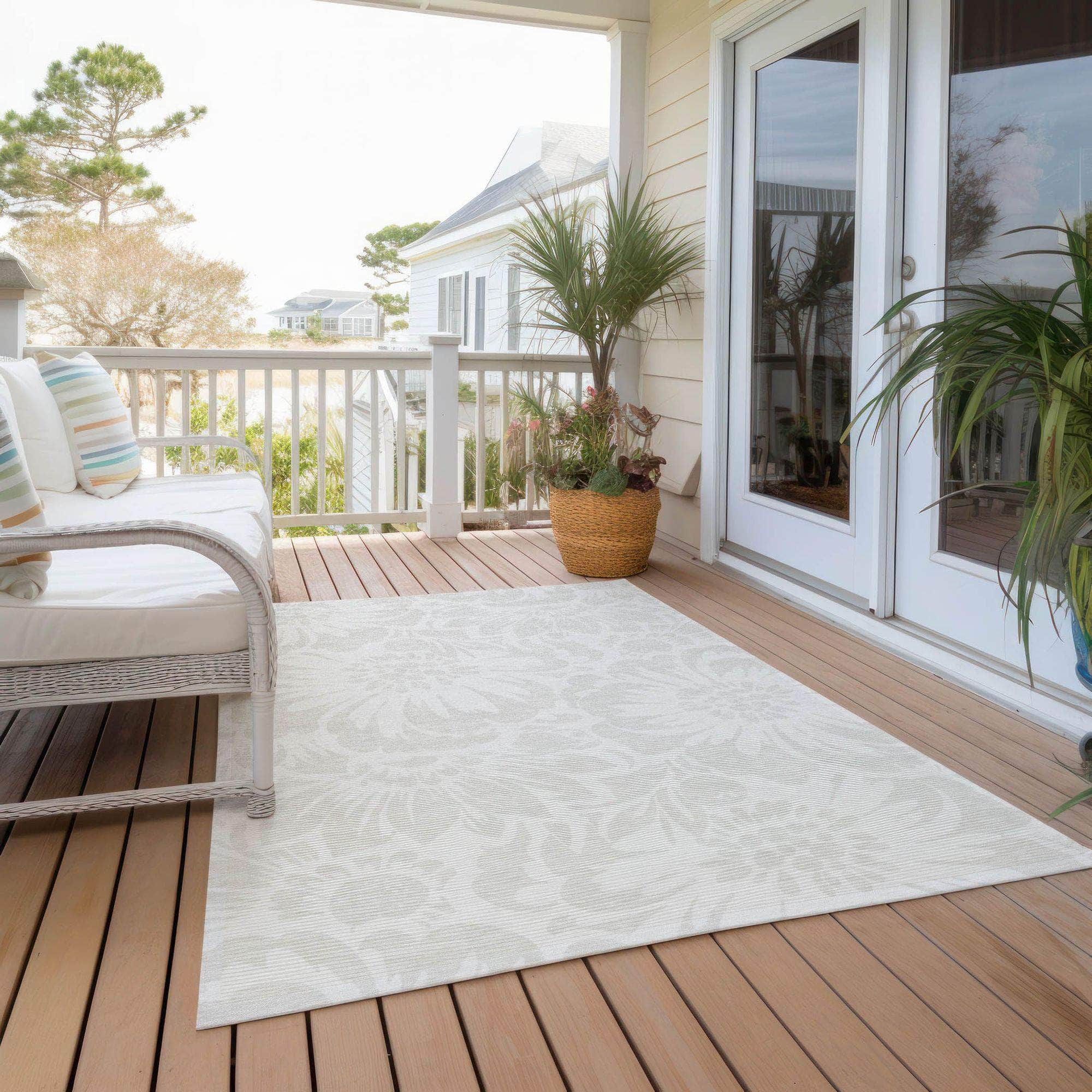 Machine Made ACN551 Ivory Rugs