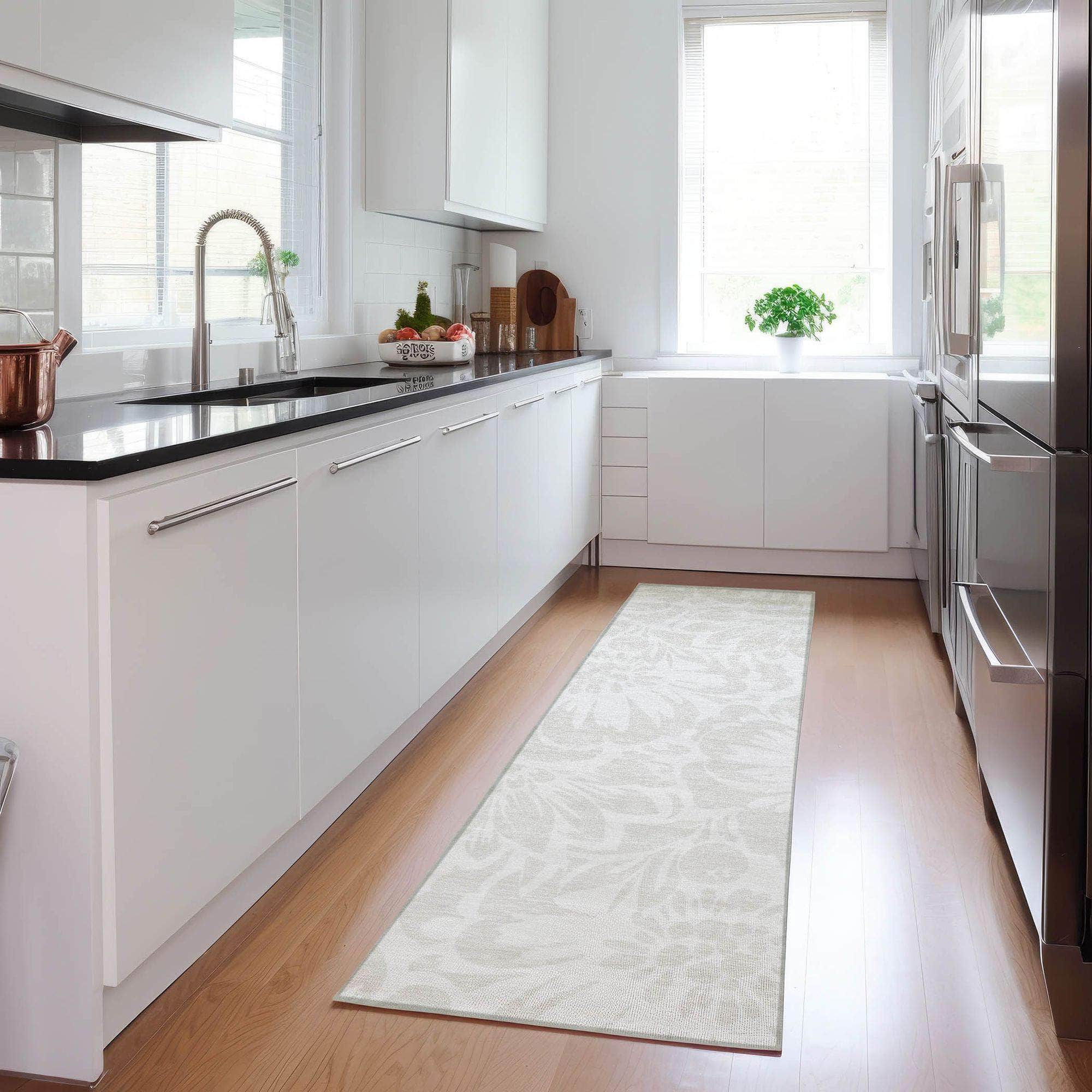 Machine Made ACN551 Ivory Rugs