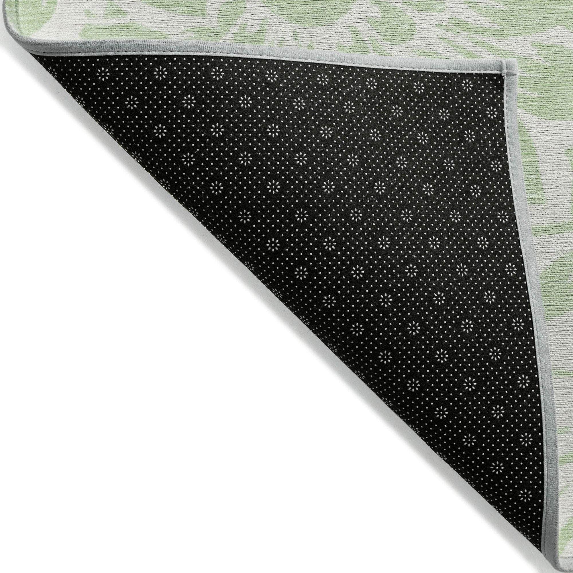 Machine Made ACN551 Mint Green Rugs