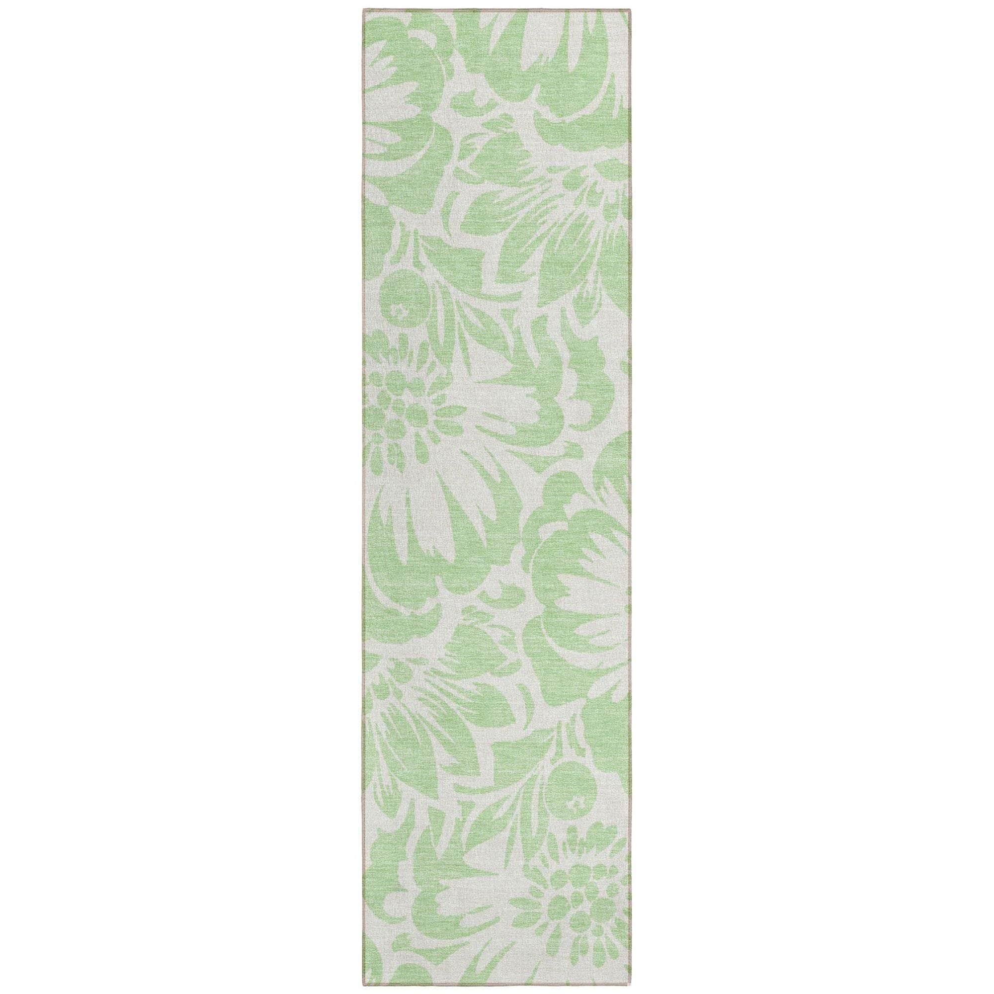 Machine Made ACN551 Mint Green Rugs